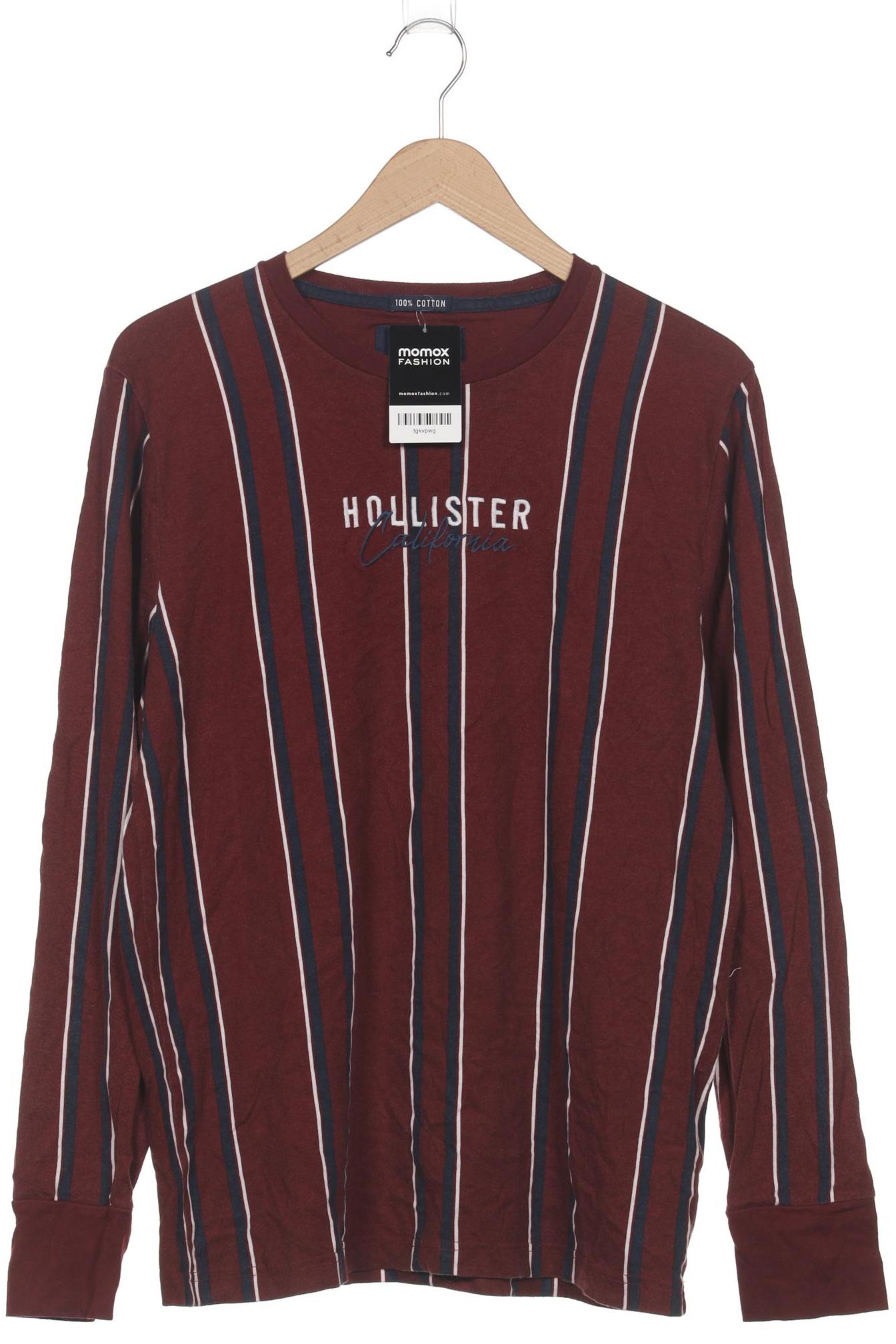 

Hollister Herren Langarmshirt, bordeaux, Gr. 52