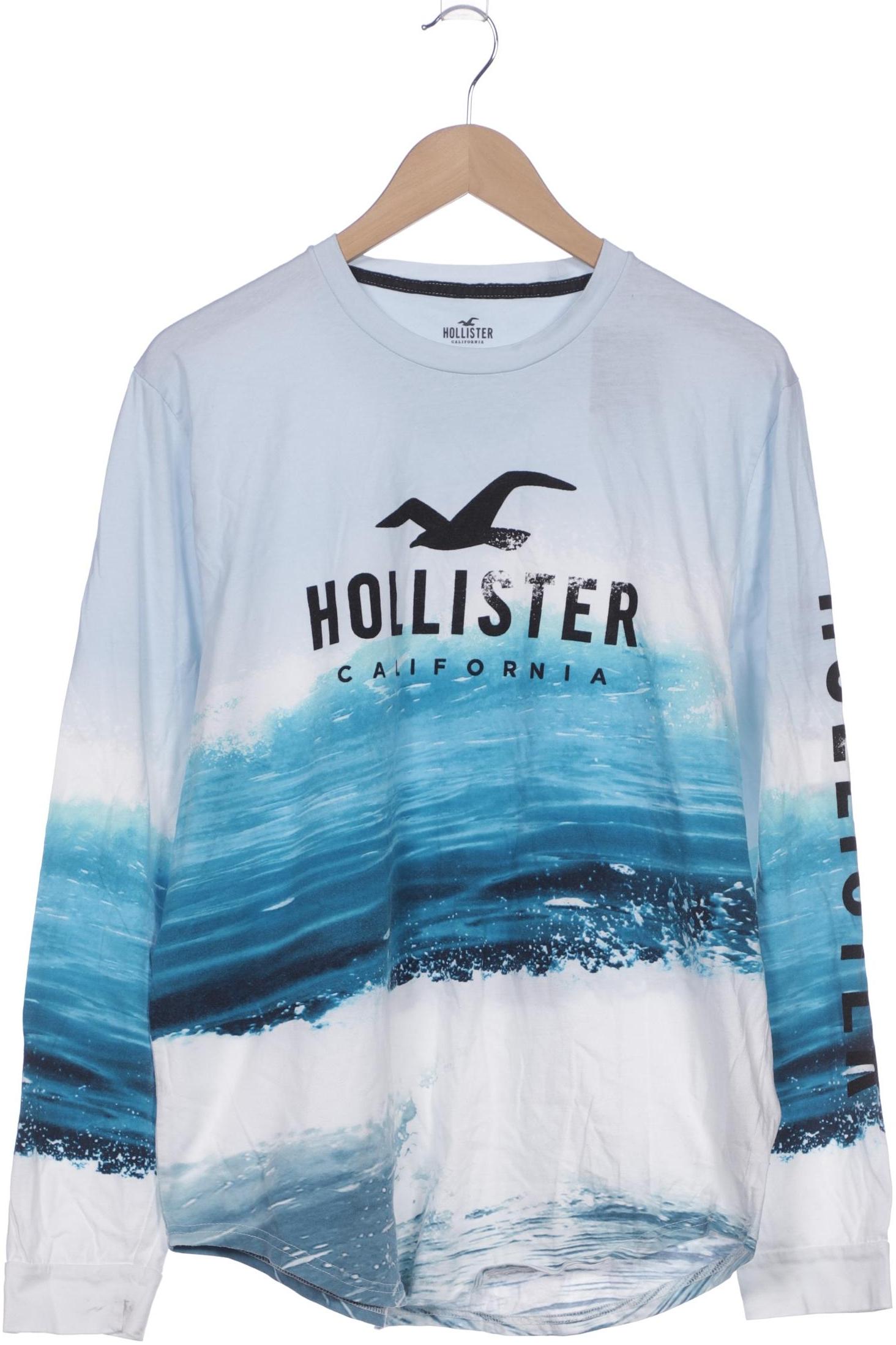 

Hollister Herren Langarmshirt, blau, Gr. 54