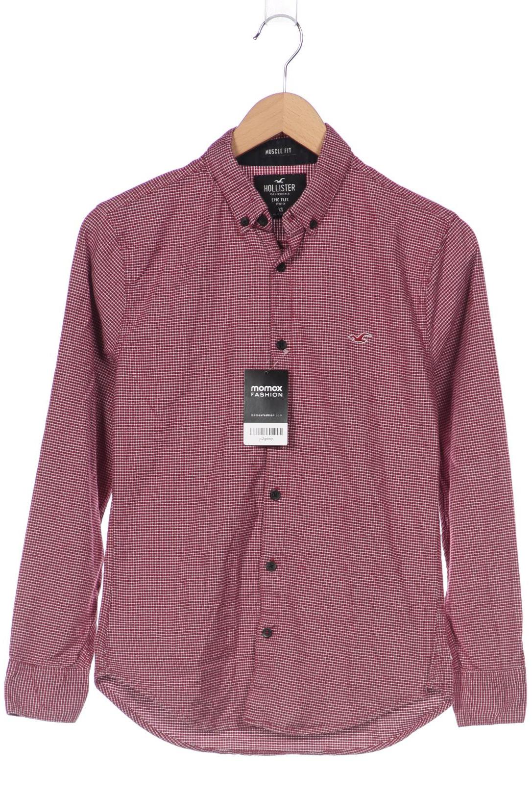 

Hollister Herren Langarmshirt, bordeaux, Gr. 44
