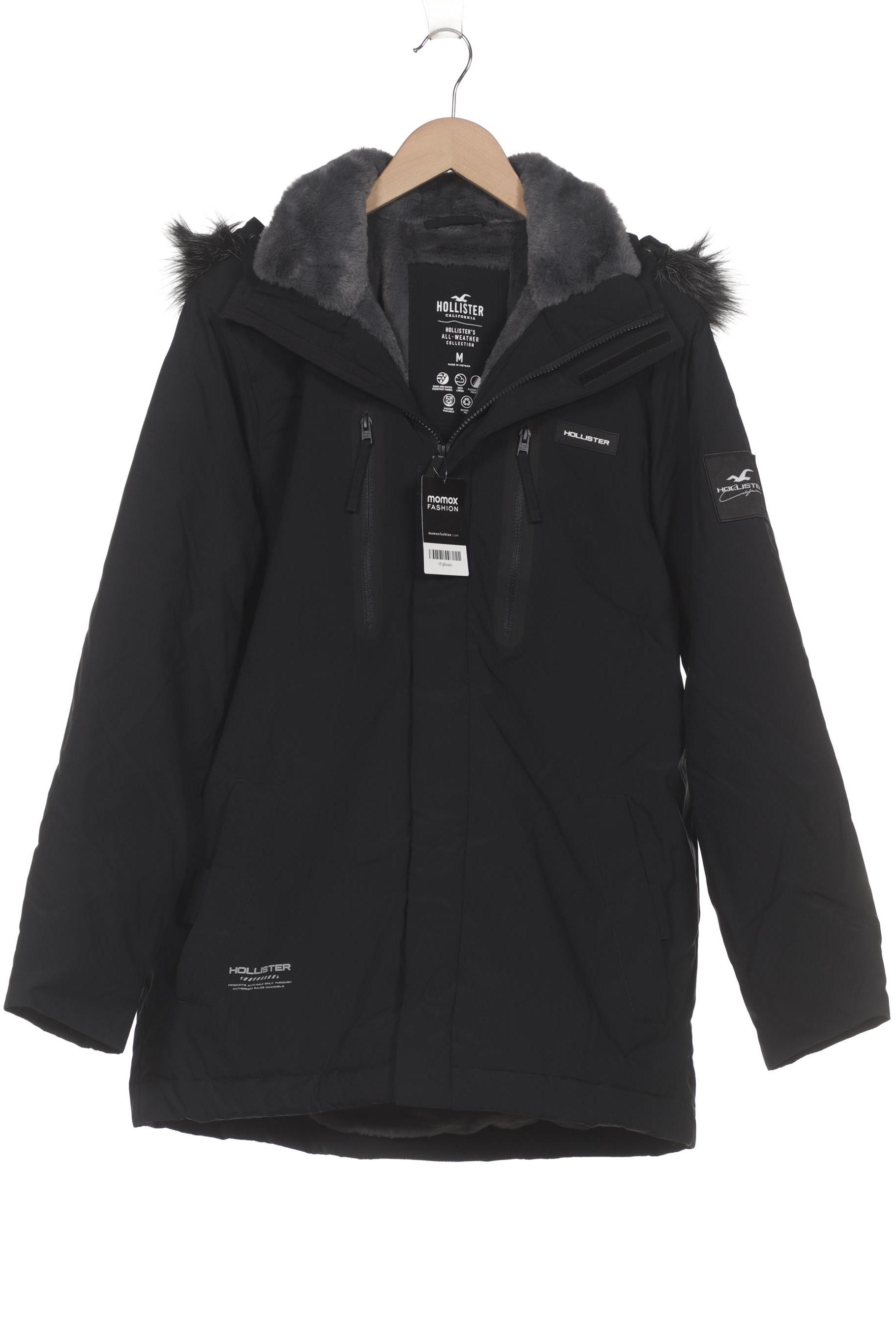 

Hollister Herren Mantel, schwarz, Gr. 48
