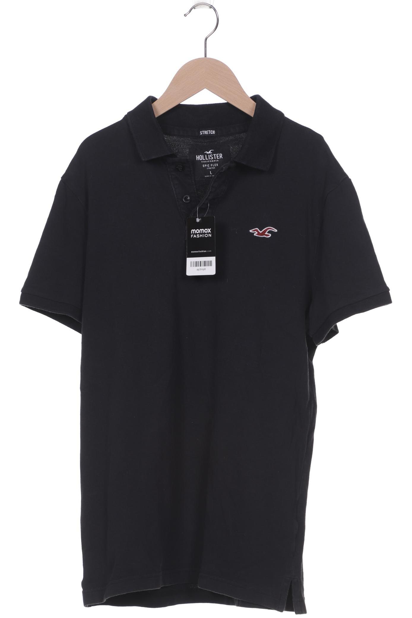 

Hollister Herren Poloshirt, schwarz
