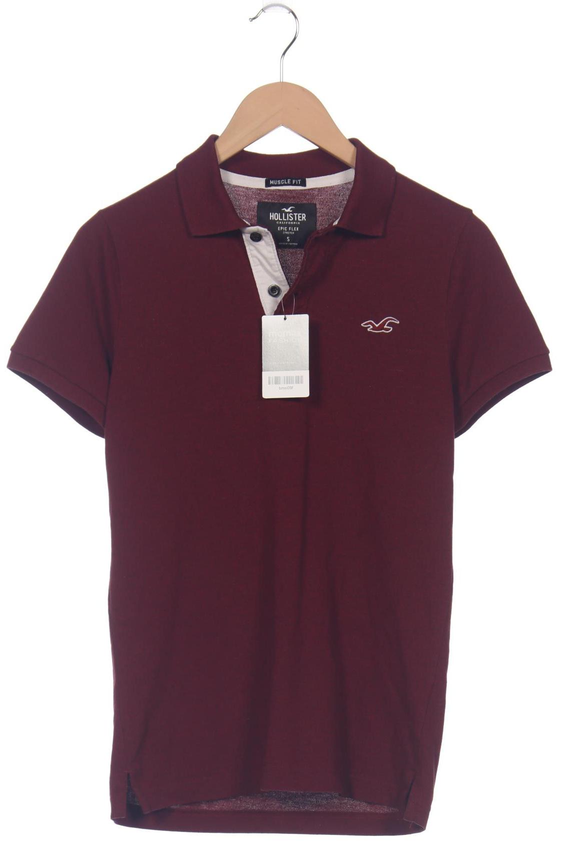 

Hollister Herren Poloshirt, bordeaux, Gr. 46