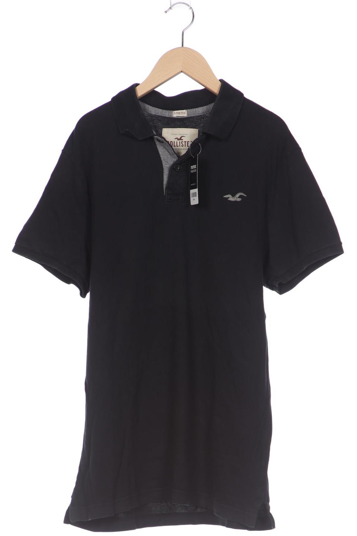 

Hollister Herren Poloshirt, schwarz