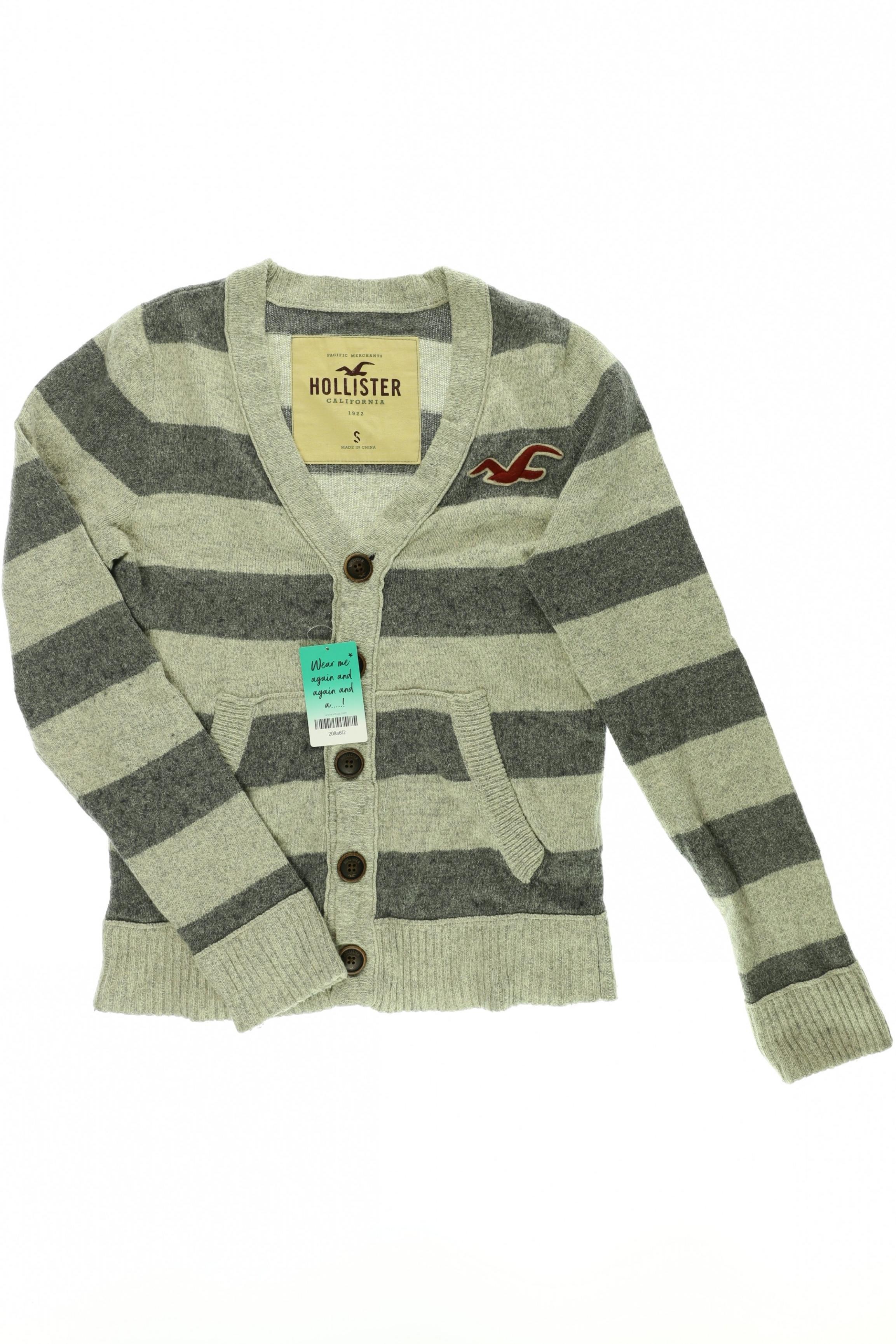 

Hollister Herren Strickjacke, grau, Gr.