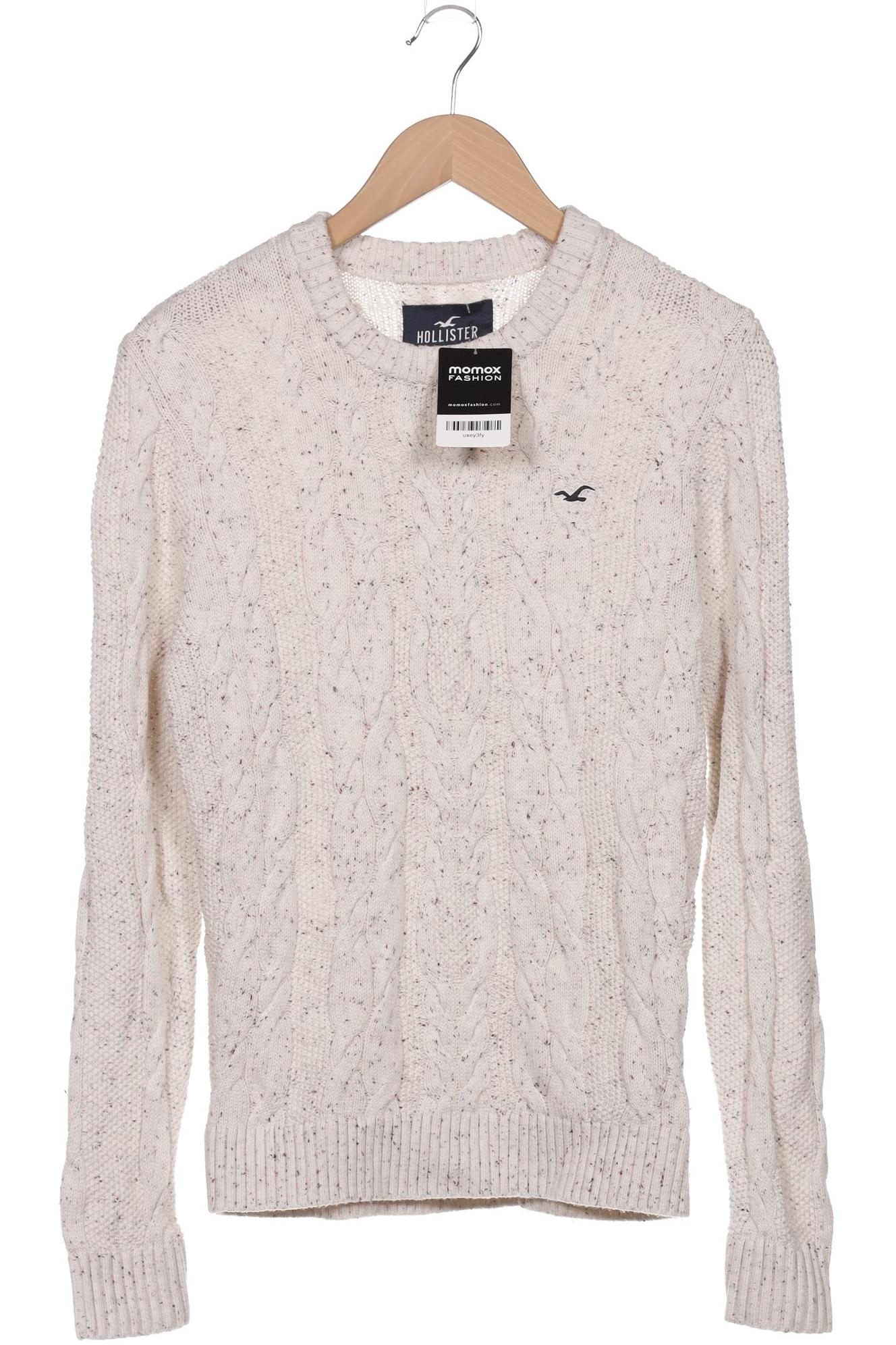 

Hollister Herren Pullover, cremeweiß, Gr. 46