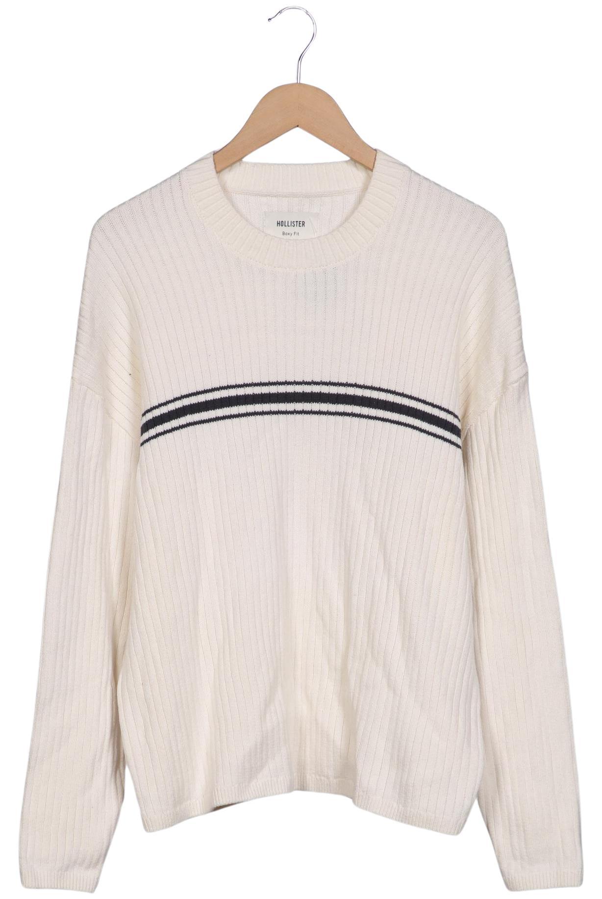 Thumbnail - Hollister Herren Pullover, cremeweiß, Gr. 48