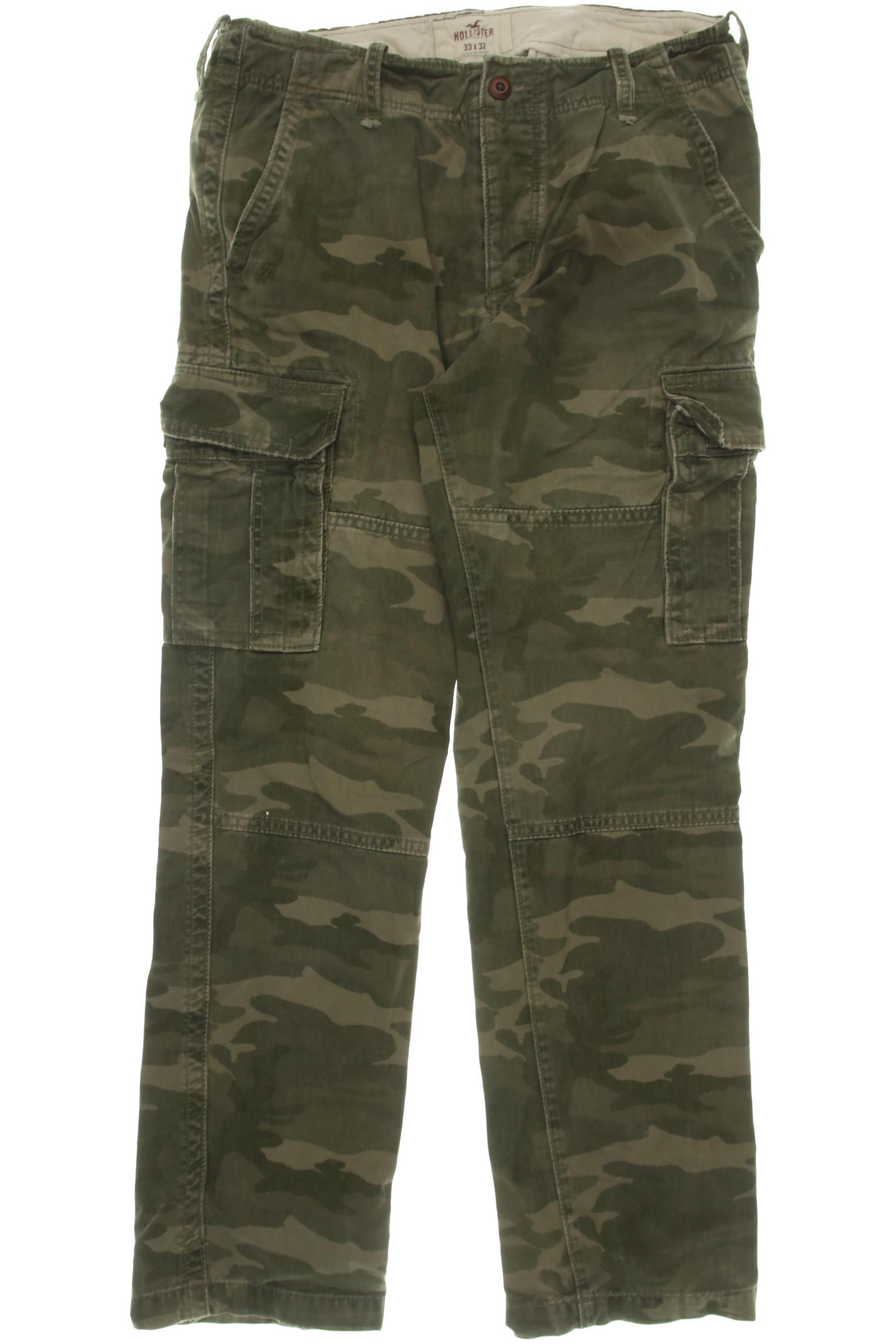 Thumbnail - Hollister Herren Stoffhose, grün, Gr. 33