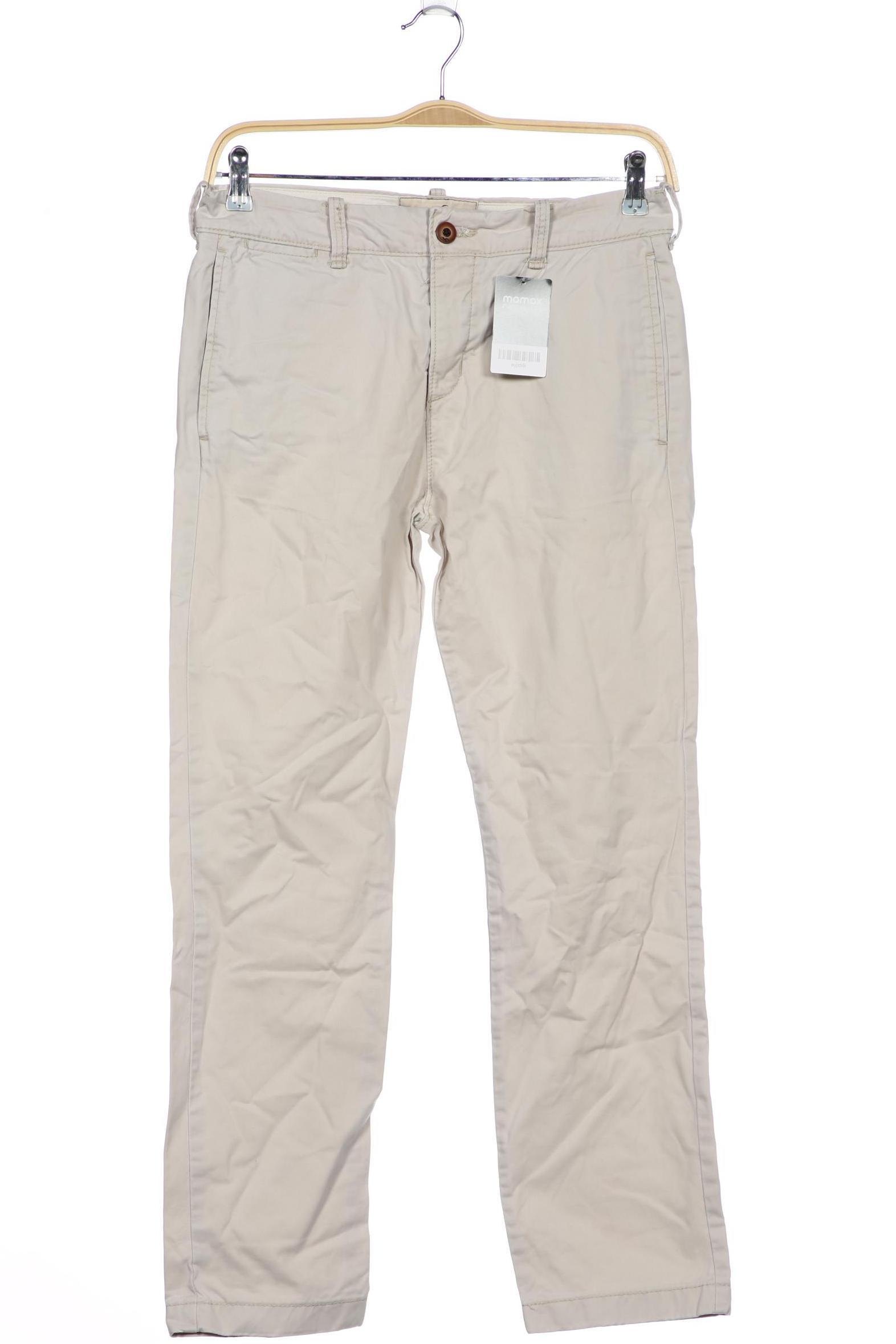 

Hollister Herren Stoffhose, cremeweiß