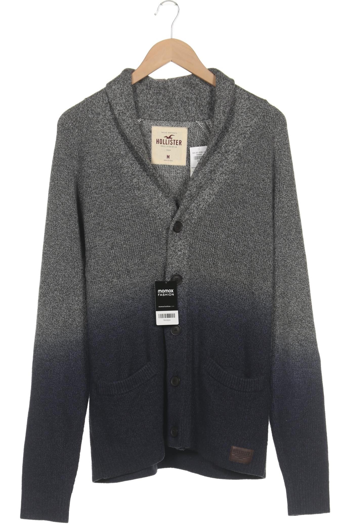 

Hollister Herren Strickjacke, grau, Gr. 48