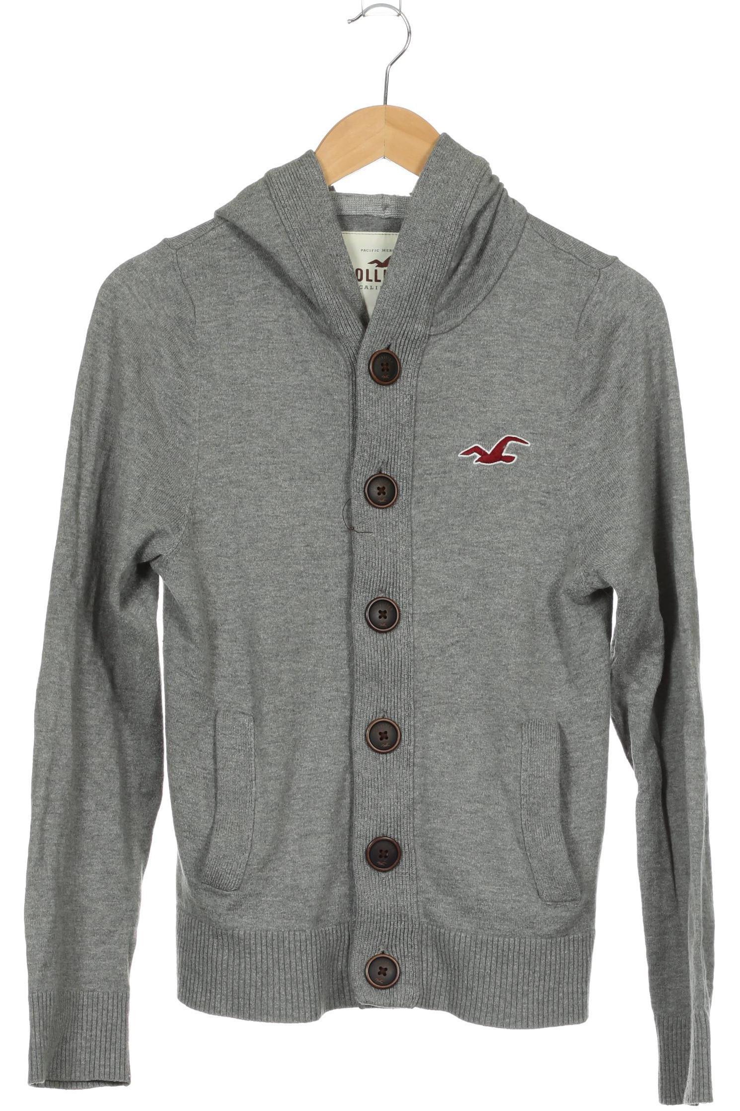 

Hollister Herren Strickjacke, grau, Gr.