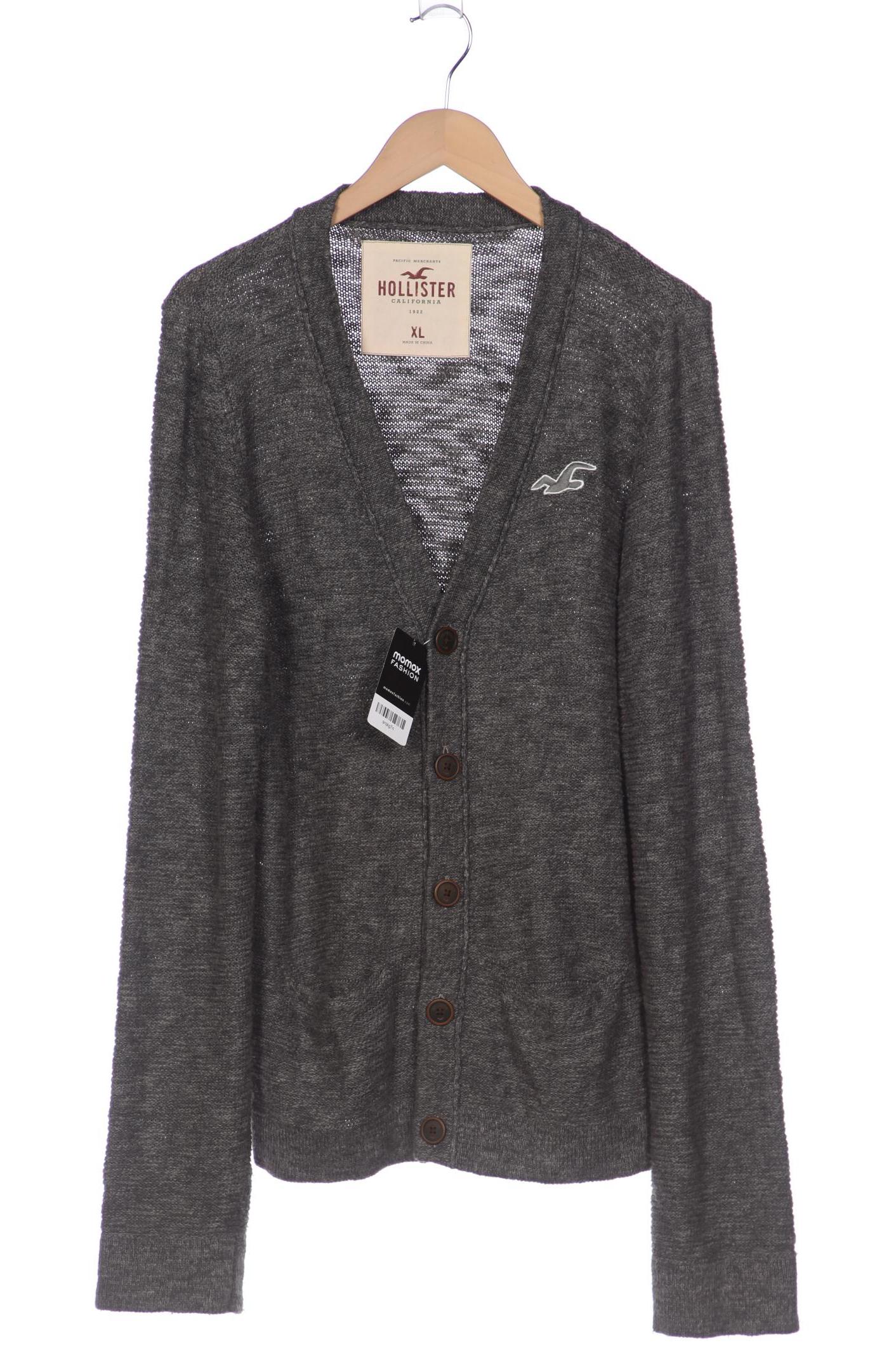 

Hollister Herren Strickjacke, grau, Gr. 54