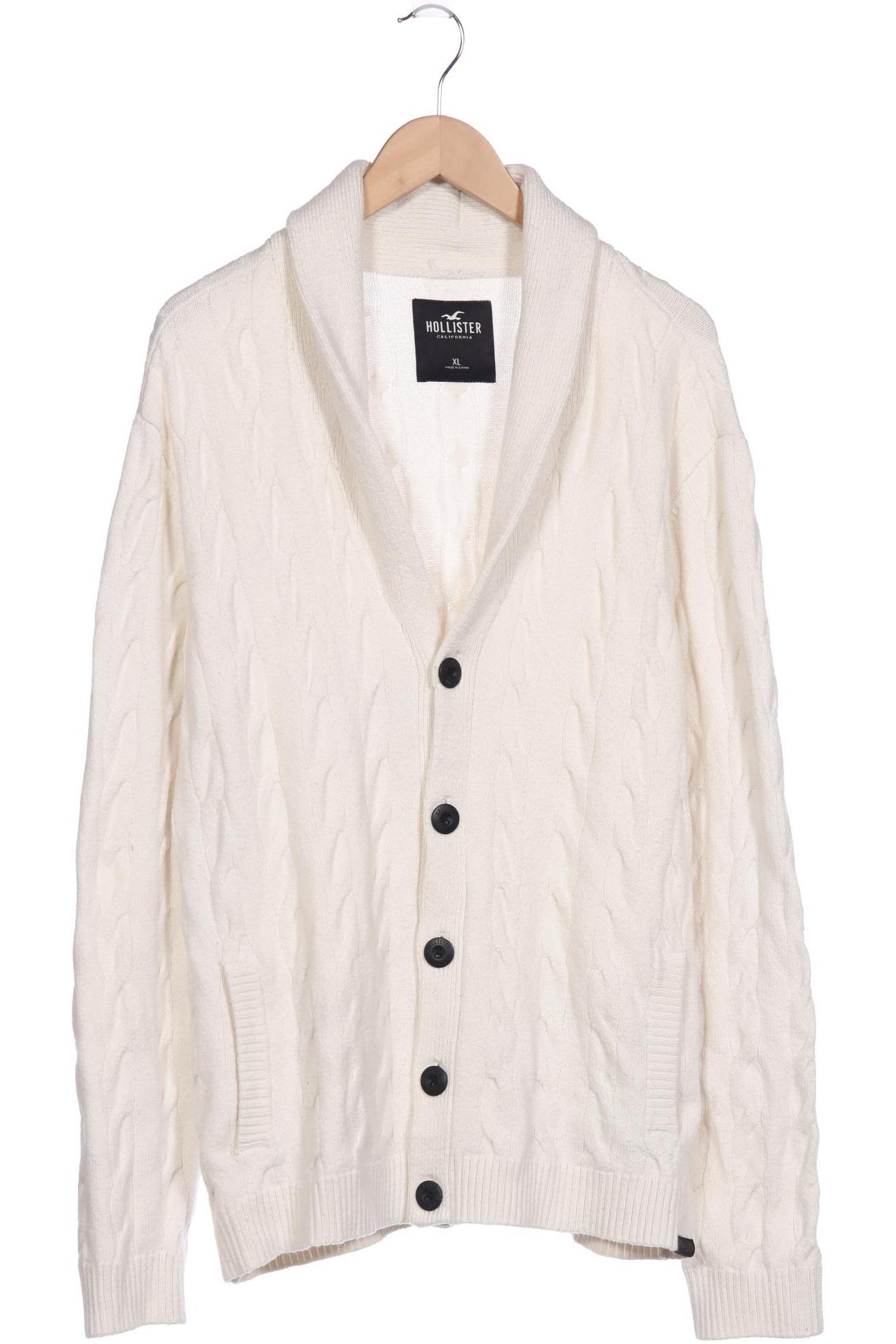 

Hollister Herren Strickjacke, cremeweiß, Gr. 54