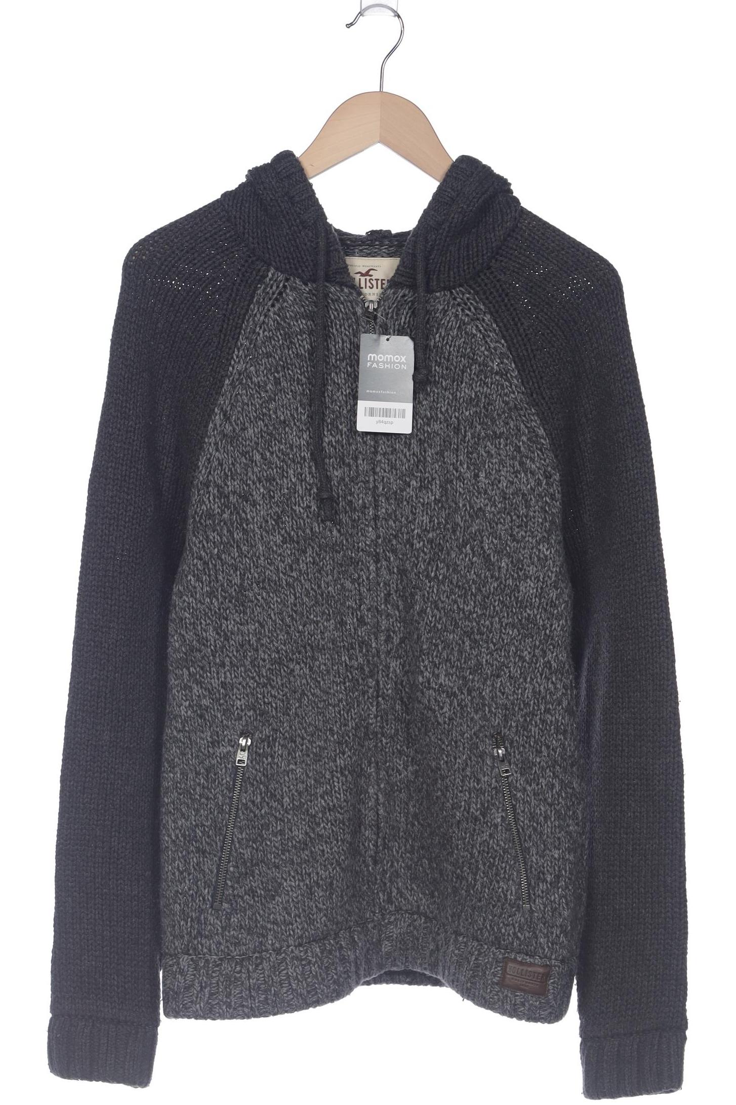 

Hollister Herren Strickjacke, grau, Gr. 48