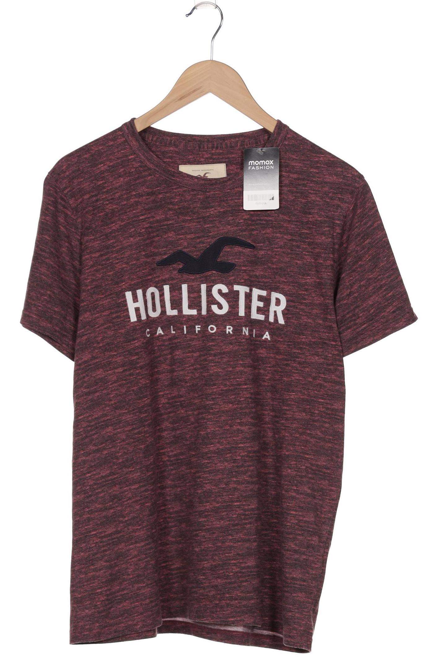 

Hollister Herren T-Shirt, bordeaux, Gr. 52