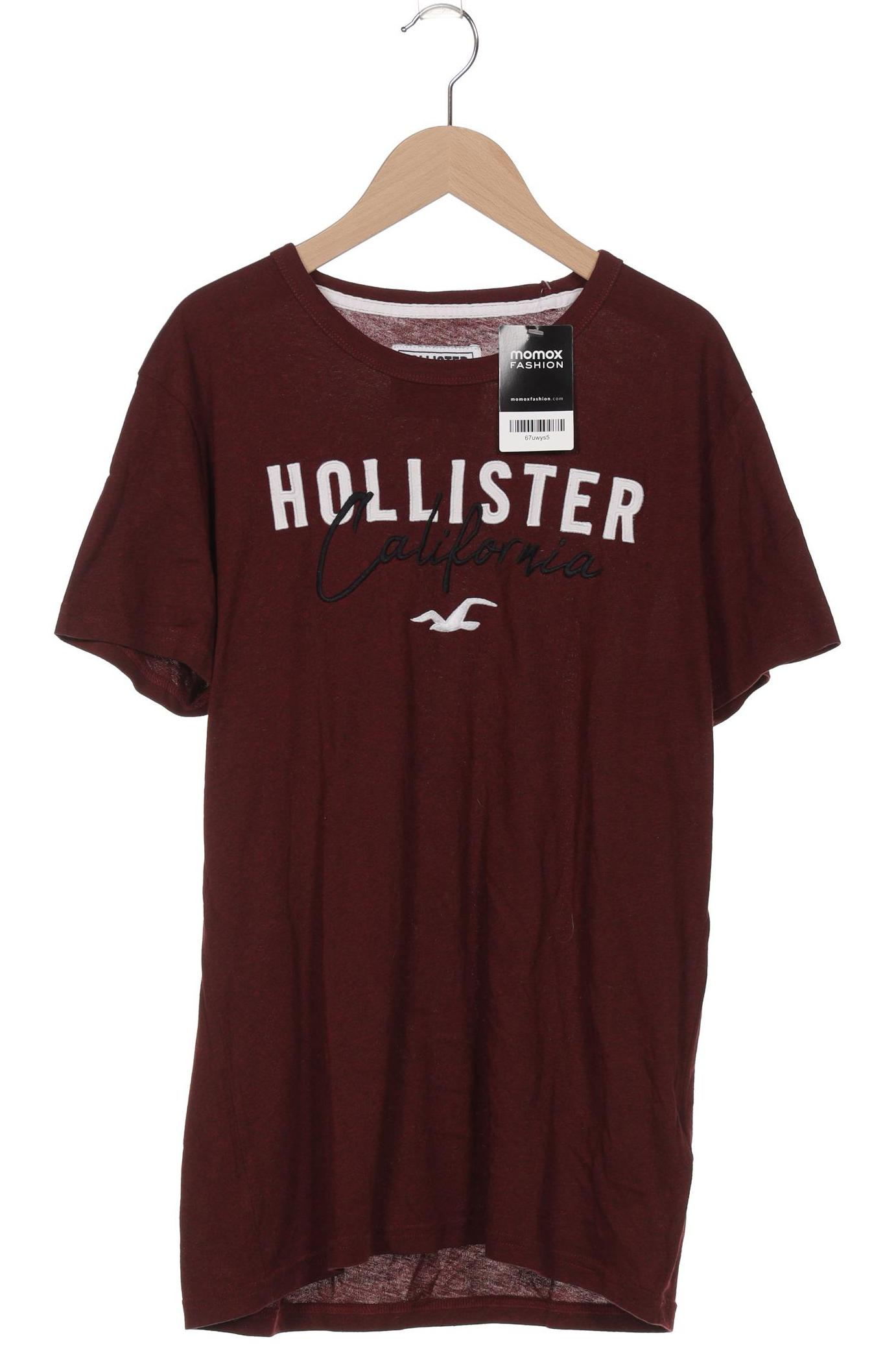 

Hollister Herren T-Shirt, bordeaux, Gr. 46