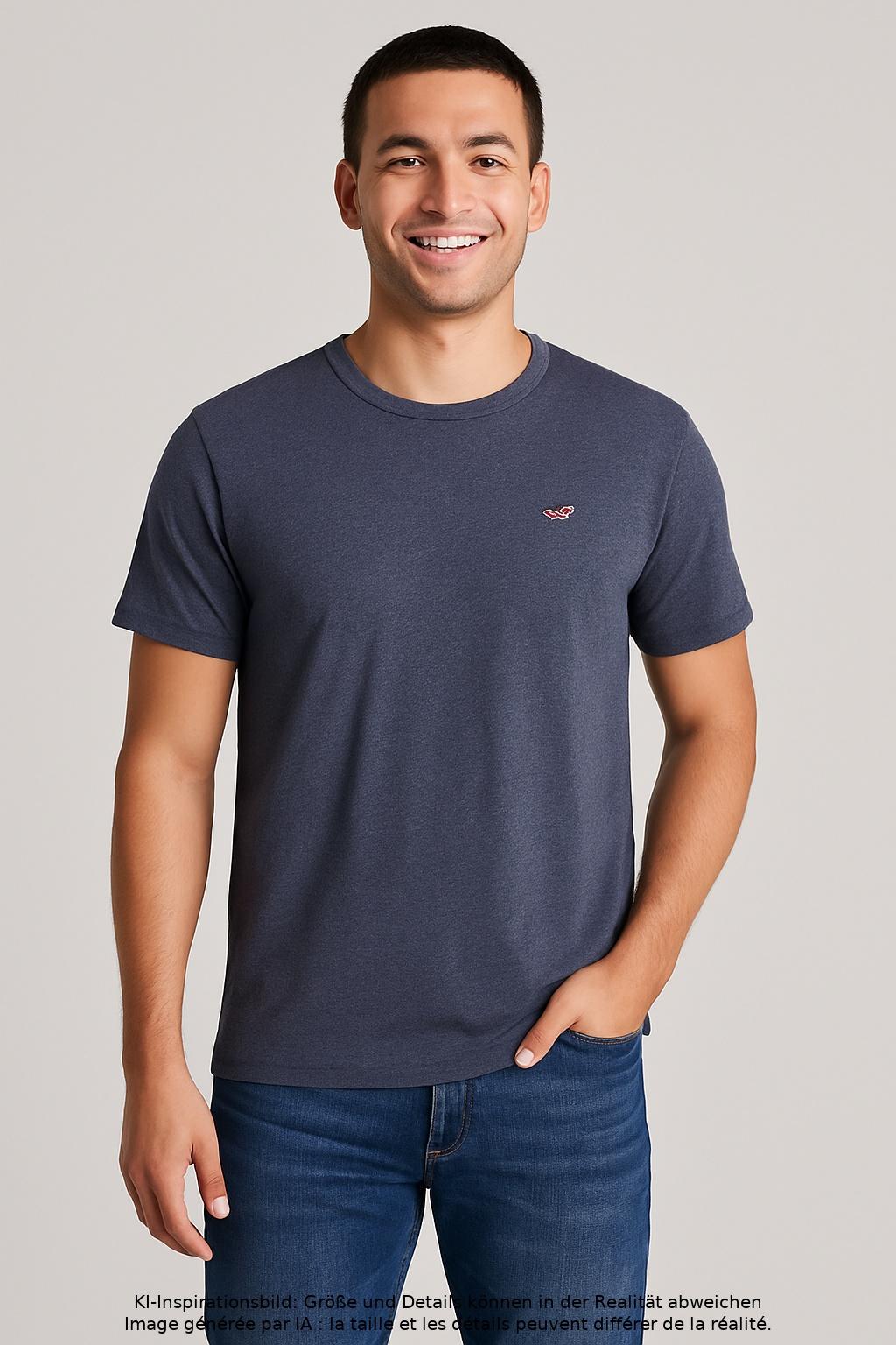 

Hollister Herren T-Shirt, grau, Gr. 48