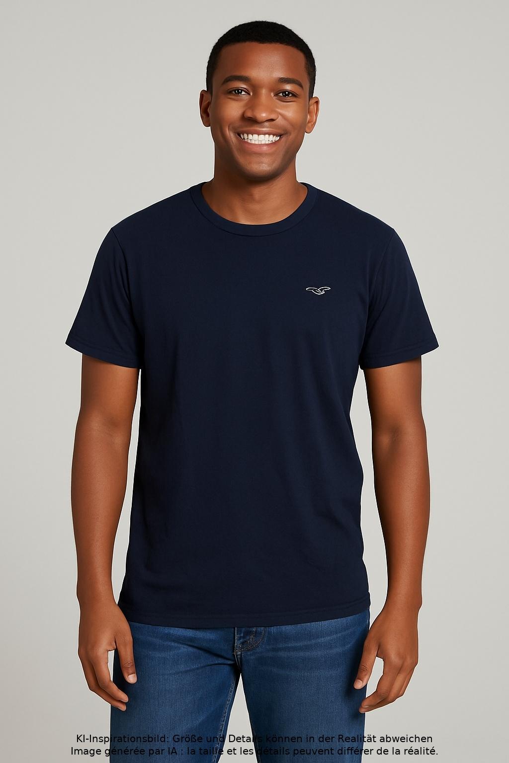 

Hollister Herren T-Shirt, marineblau, Gr. 52