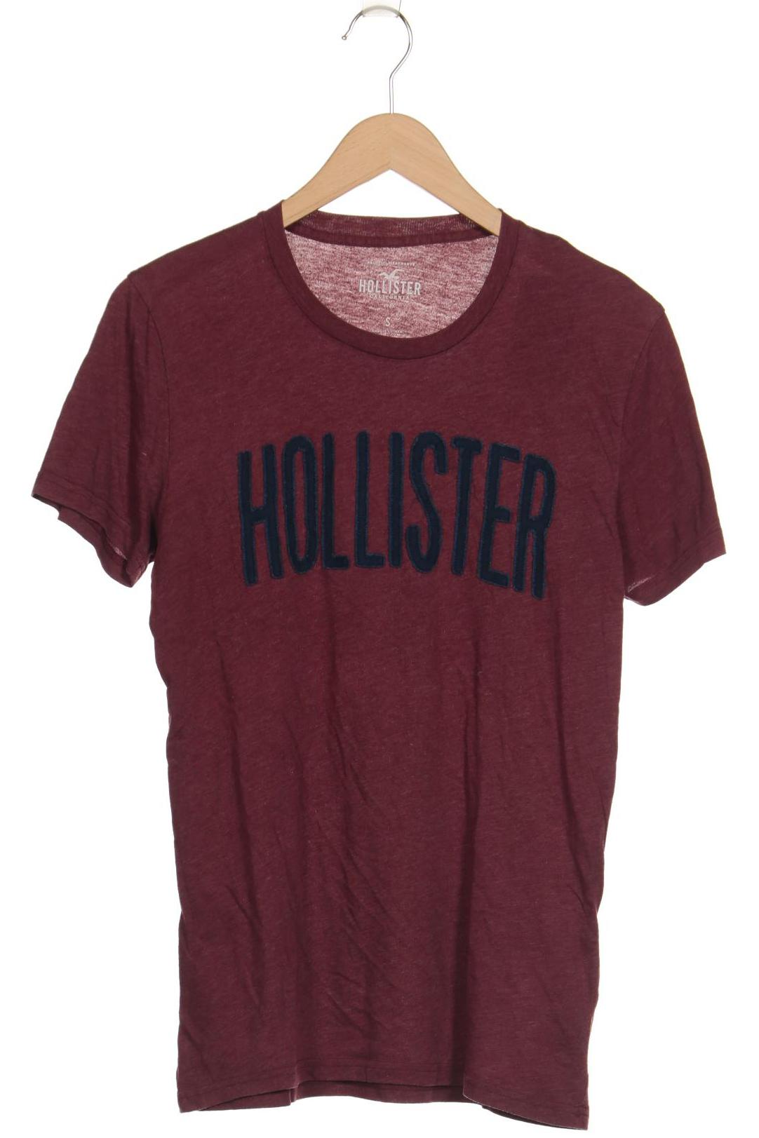 

Hollister Herren T-Shirt, bordeaux, Gr. 46