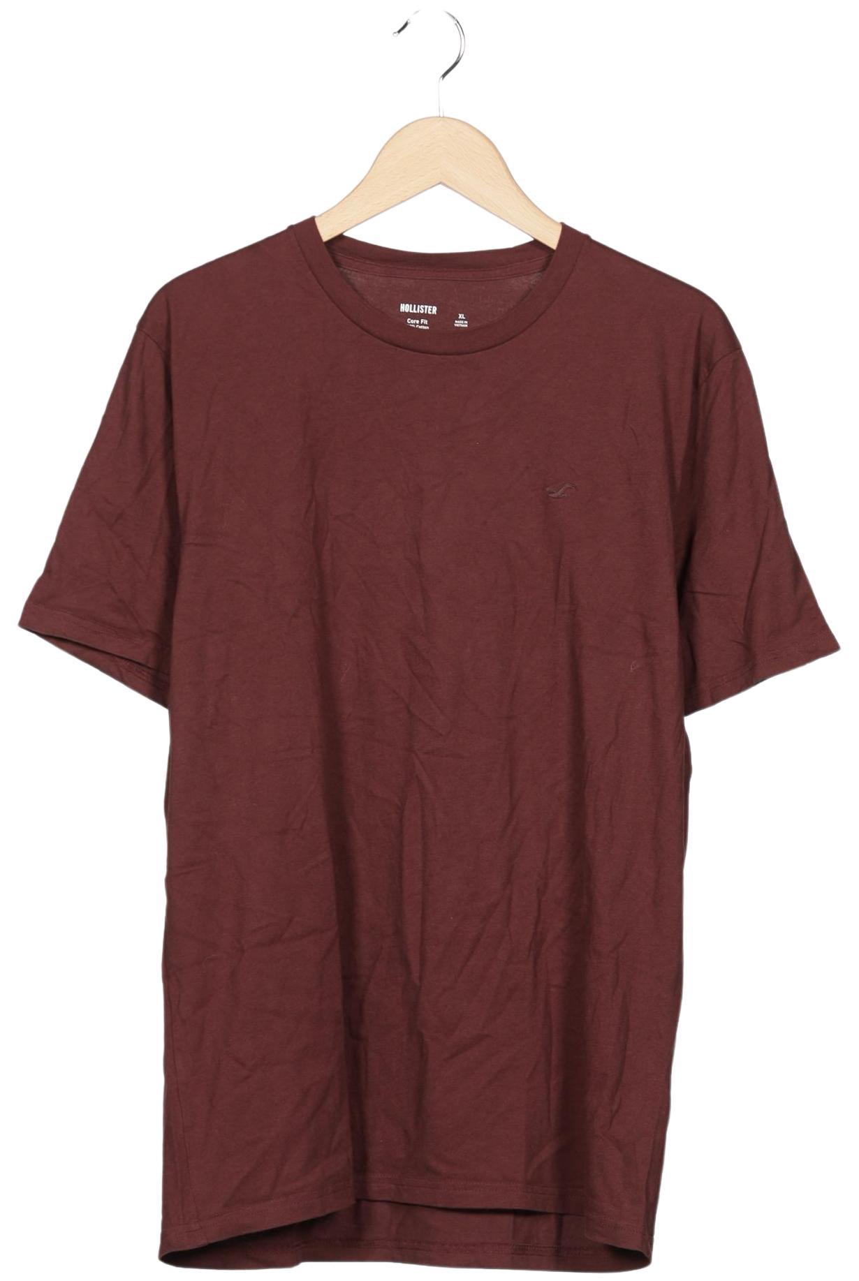 

Hollister Herren T-Shirt, bordeaux, Gr. 54