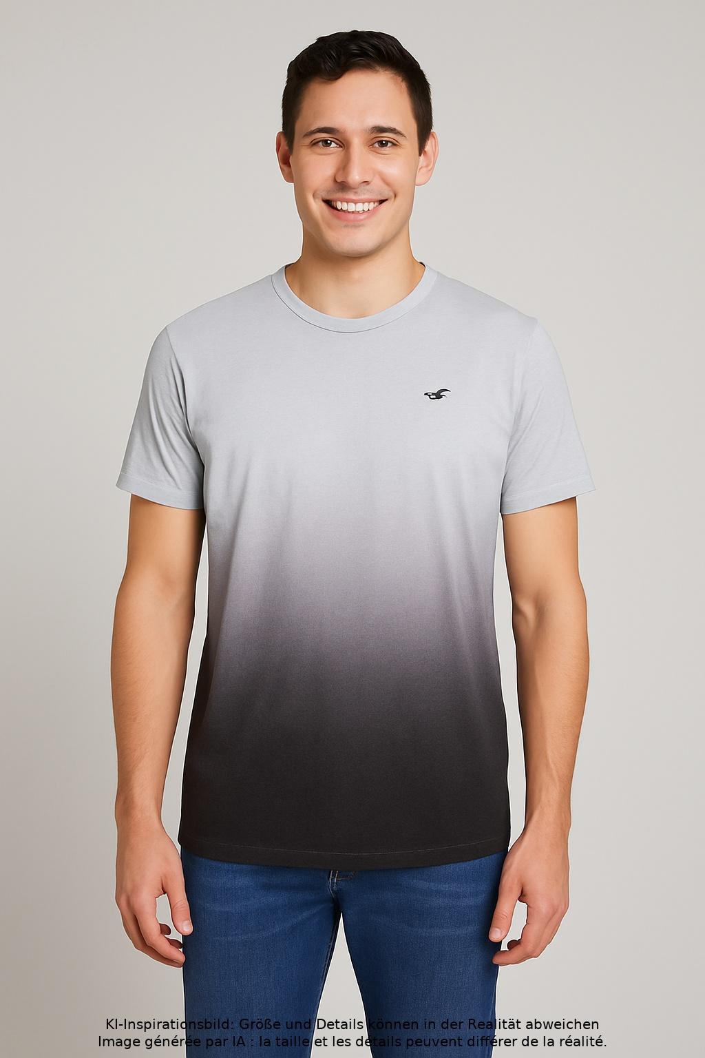 

Hollister Herren T-Shirt, grau, Gr. 48