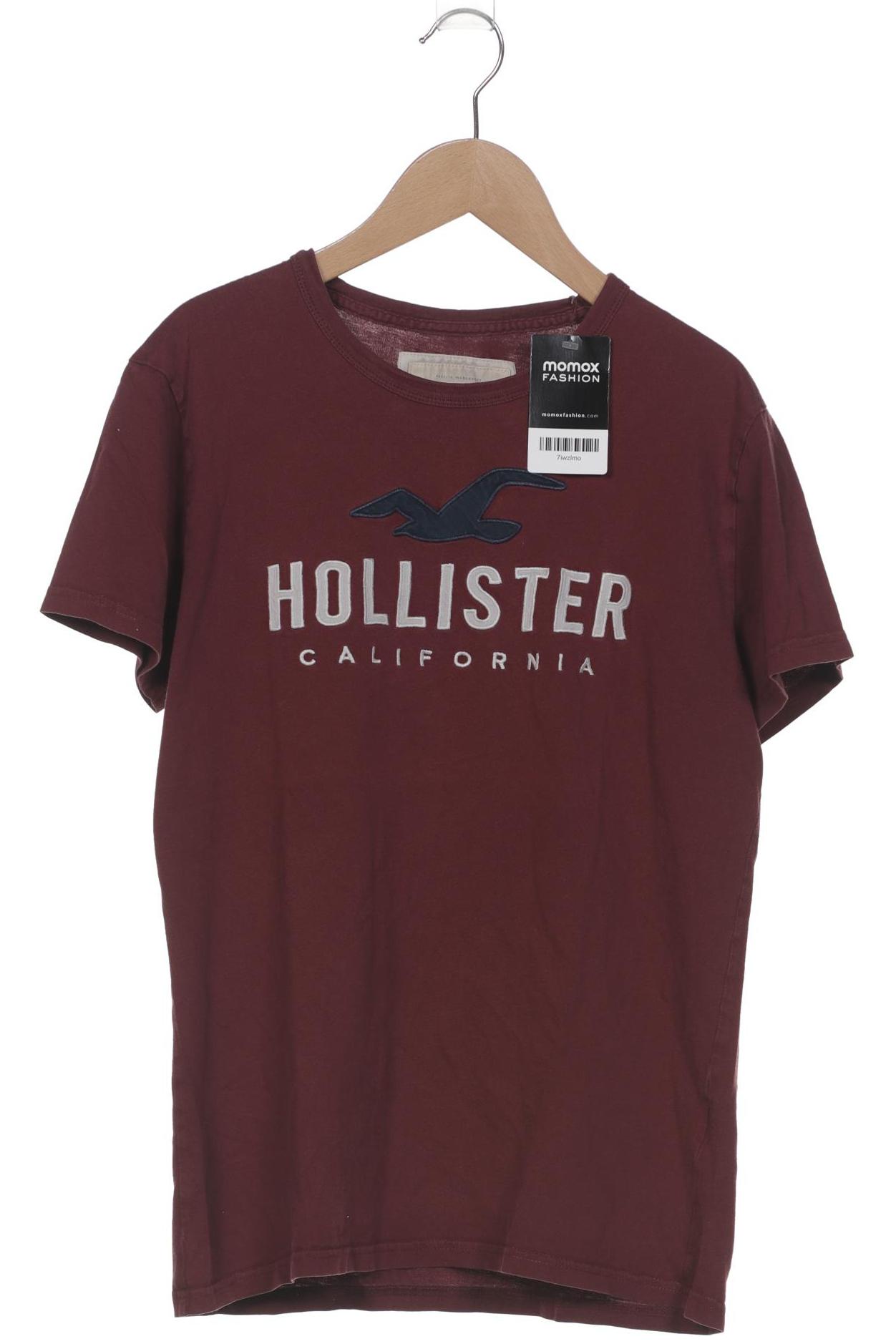 

Hollister Herren T-Shirt, bordeaux, Gr. 46