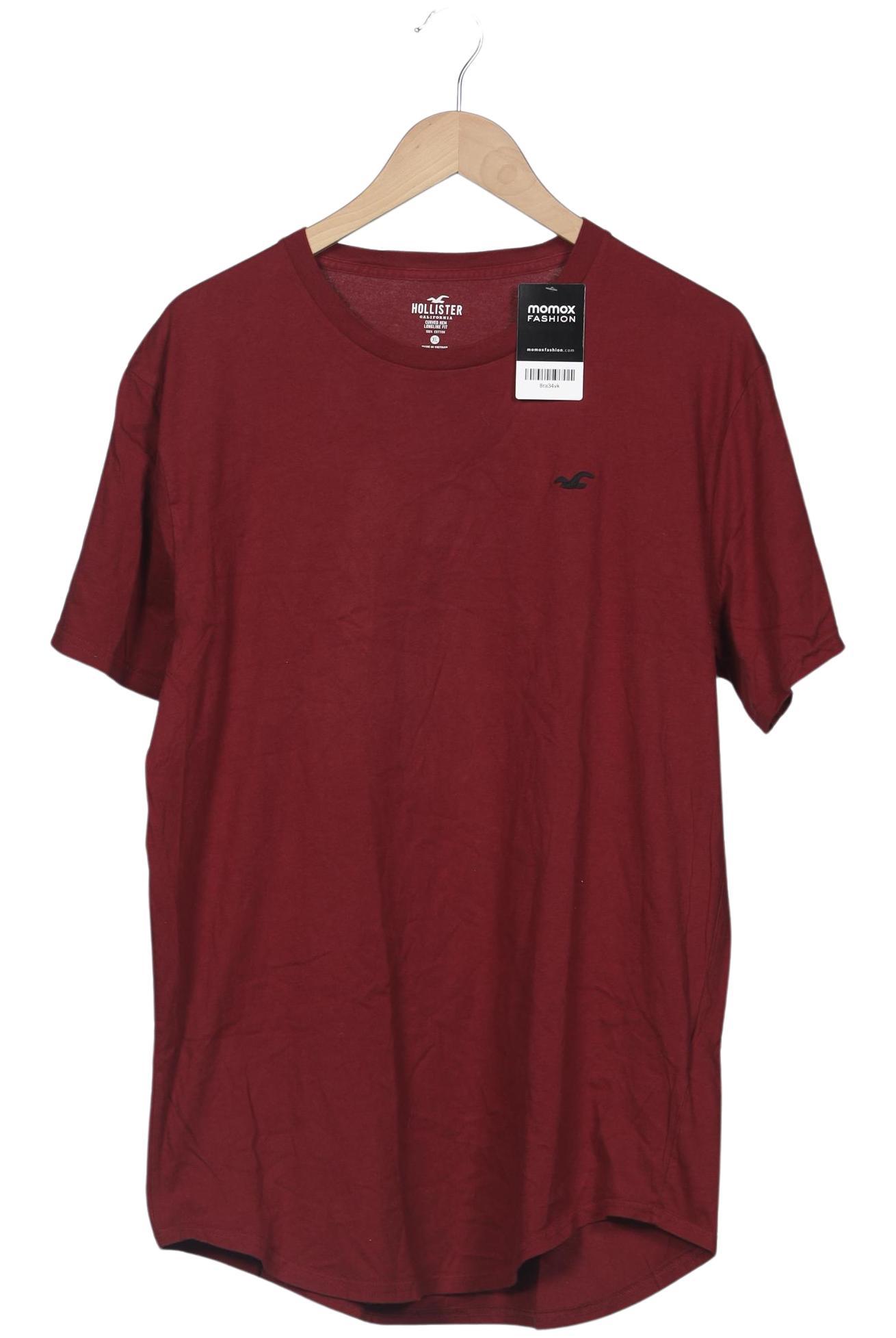 

Hollister Herren T-Shirt, bordeaux, Gr. 54