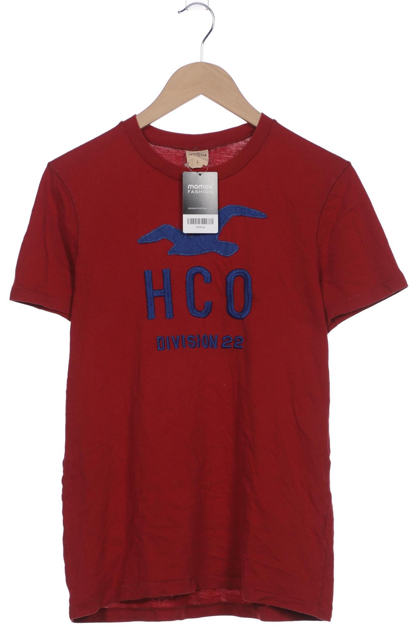 

Hollister Herren T-Shirt, bordeaux, Gr. 52