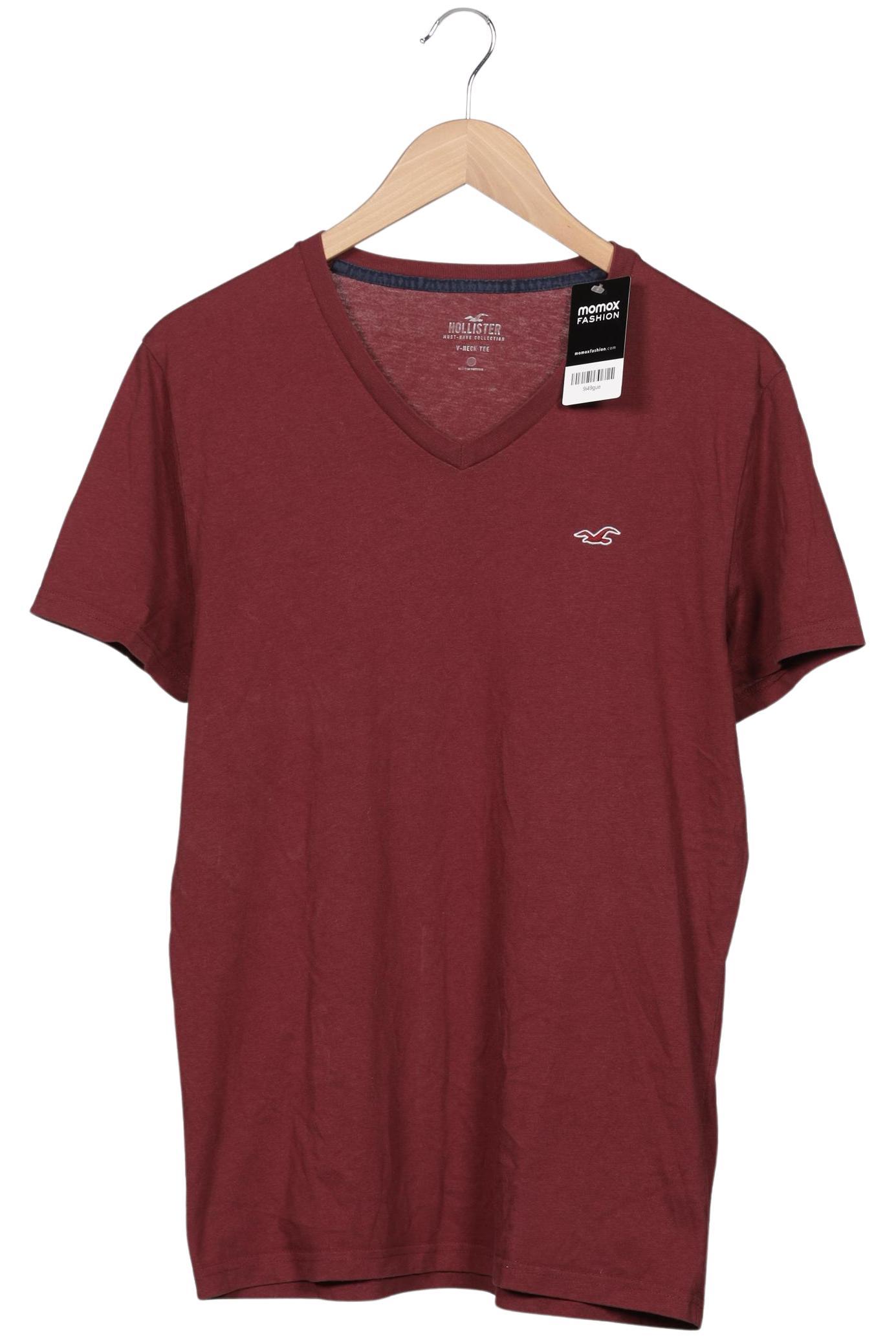 

Hollister Herren T-Shirt, bordeaux, Gr. 48