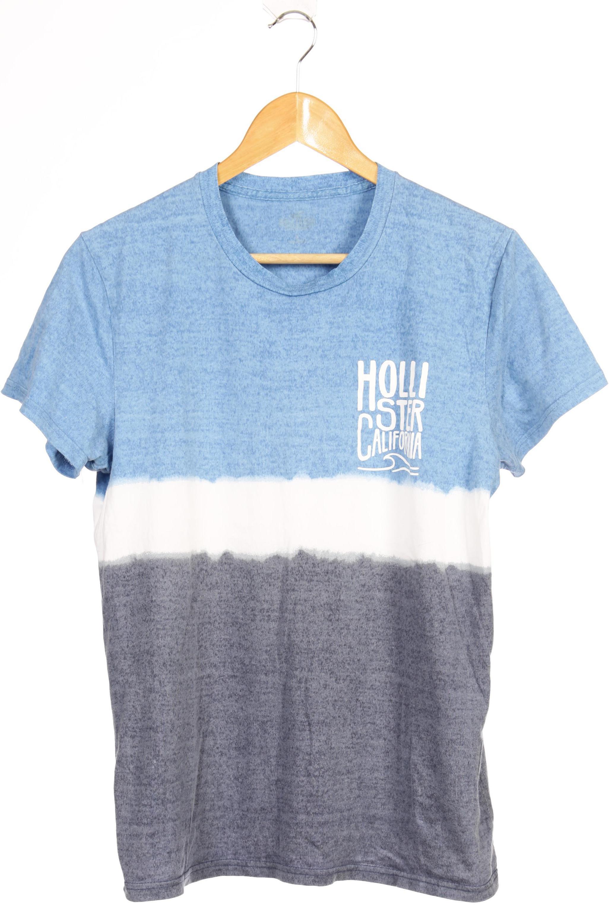 

Hollister Herren T-Shirt, blau, Gr.