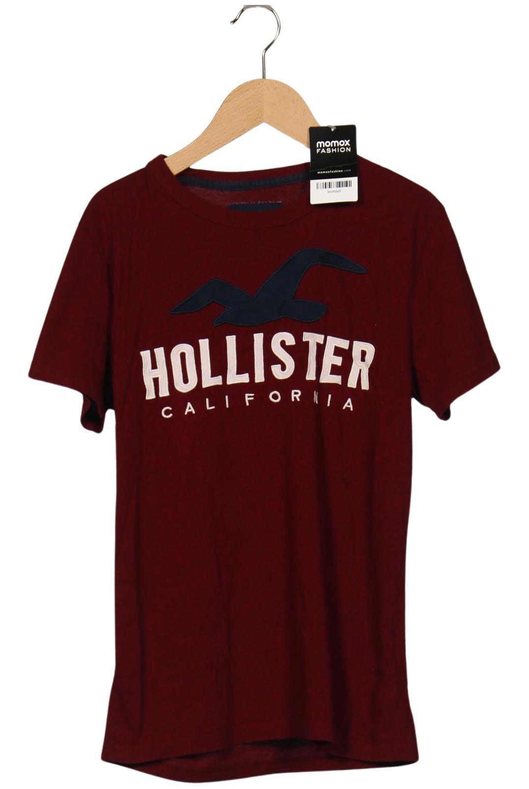 

Hollister Herren T-Shirt, bordeaux, Gr. 44