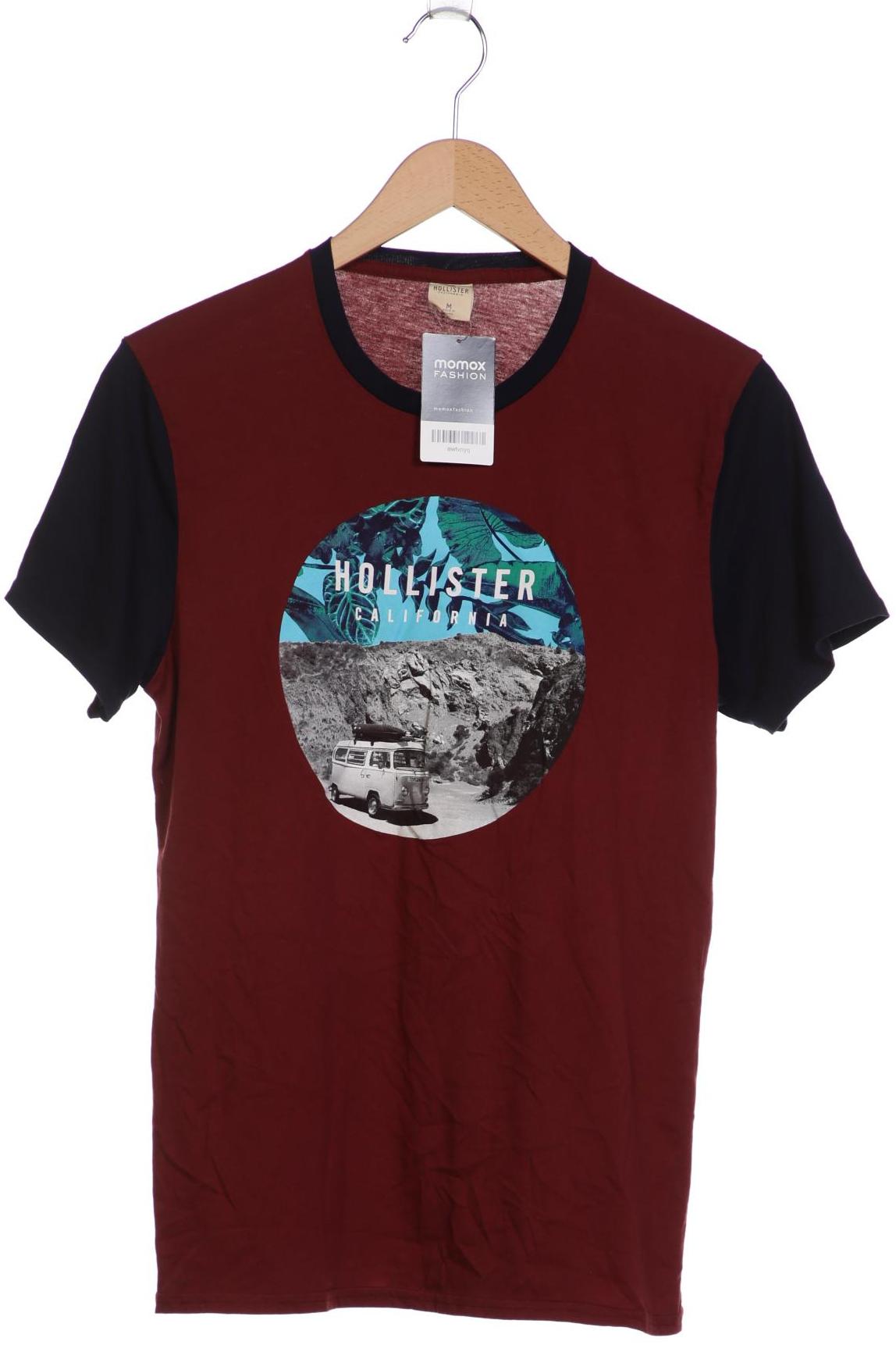 

Hollister Herren T-Shirt, bordeaux, Gr. 48