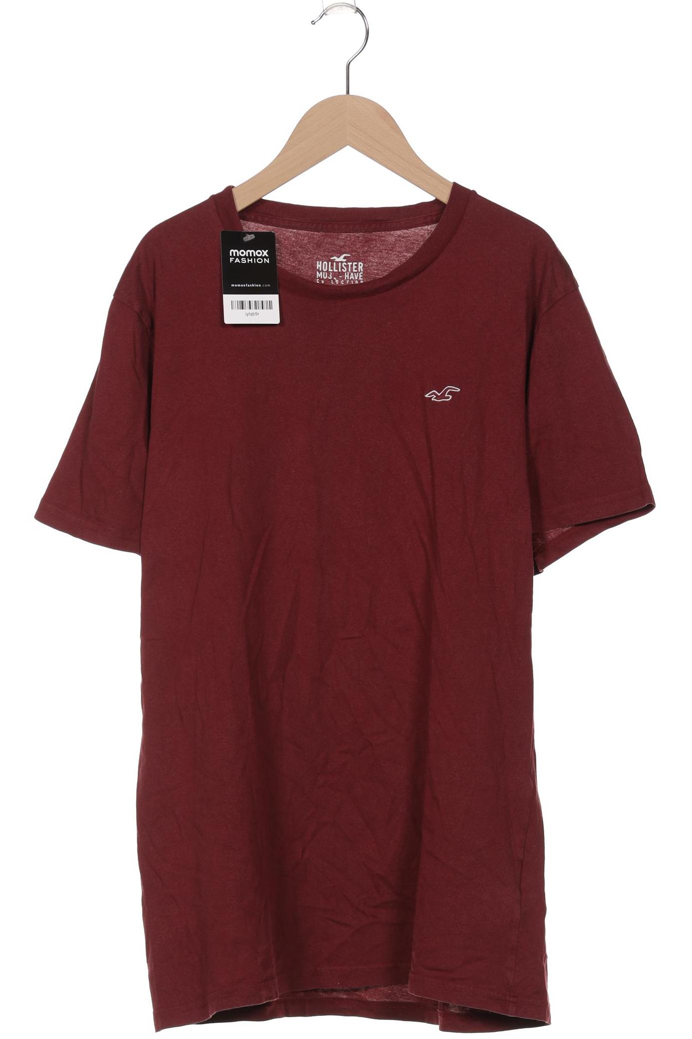 

Hollister Herren T-Shirt, bordeaux, Gr. 52