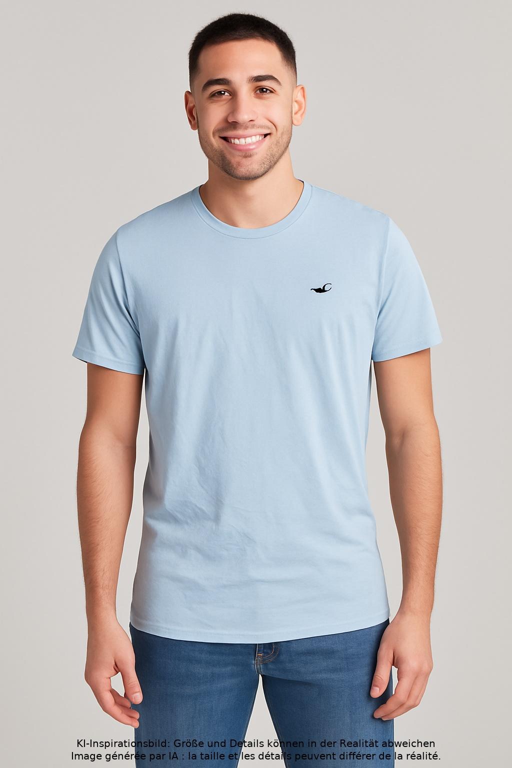 

Hollister Herren T-Shirt, hellblau, Gr. 46