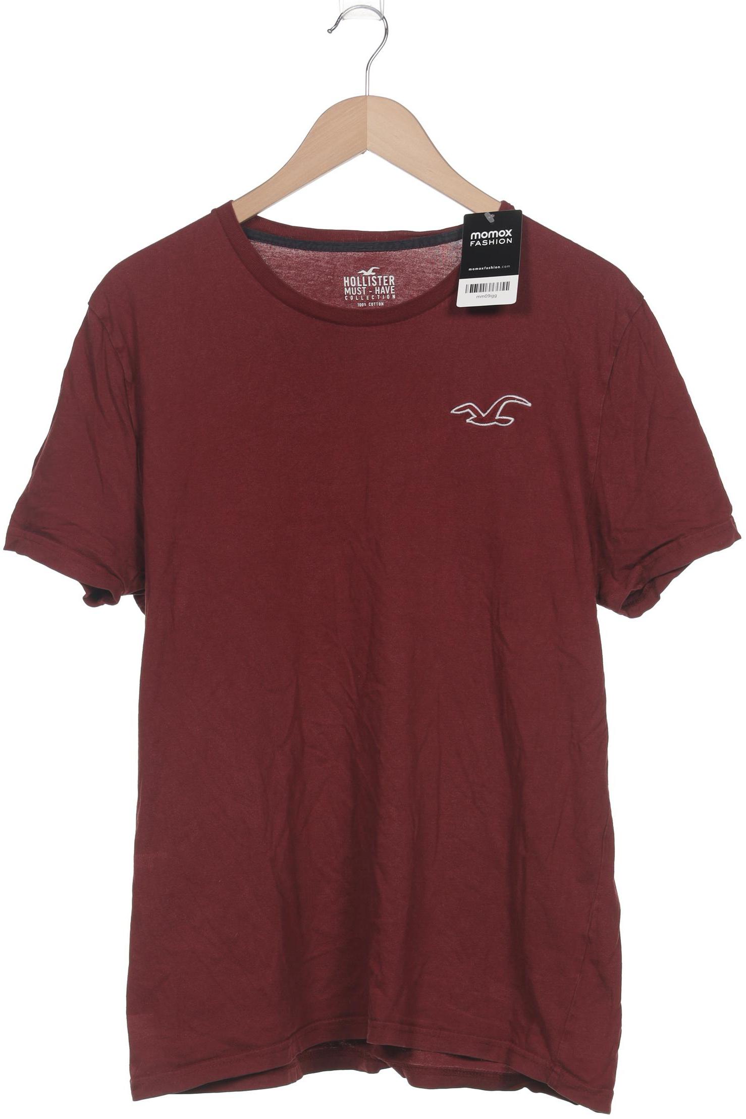 

Hollister Herren T-Shirt, bordeaux, Gr. 54