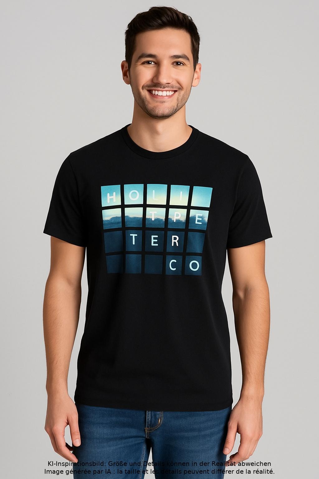 

Hollister Herren T-Shirt, schwarz, Gr. 46