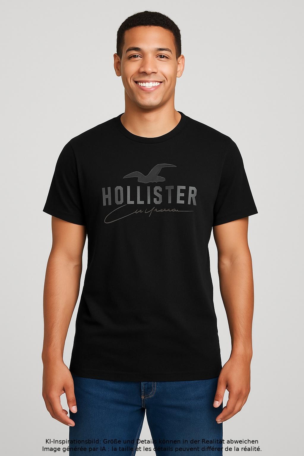 

Hollister Herren T-Shirt, schwarz, Gr. 54