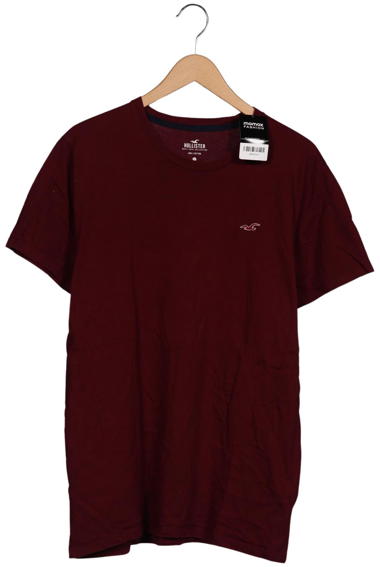 

Hollister Herren T-Shirt, bordeaux, Gr. 54