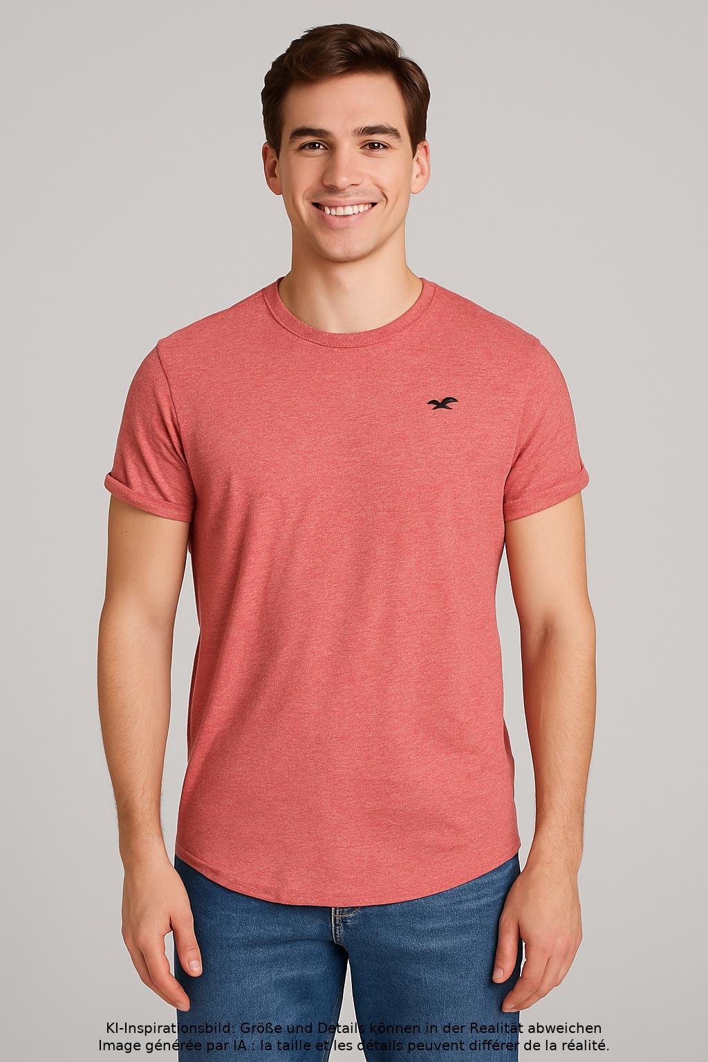 

Hollister Herren T-Shirt, rot, Gr. 46