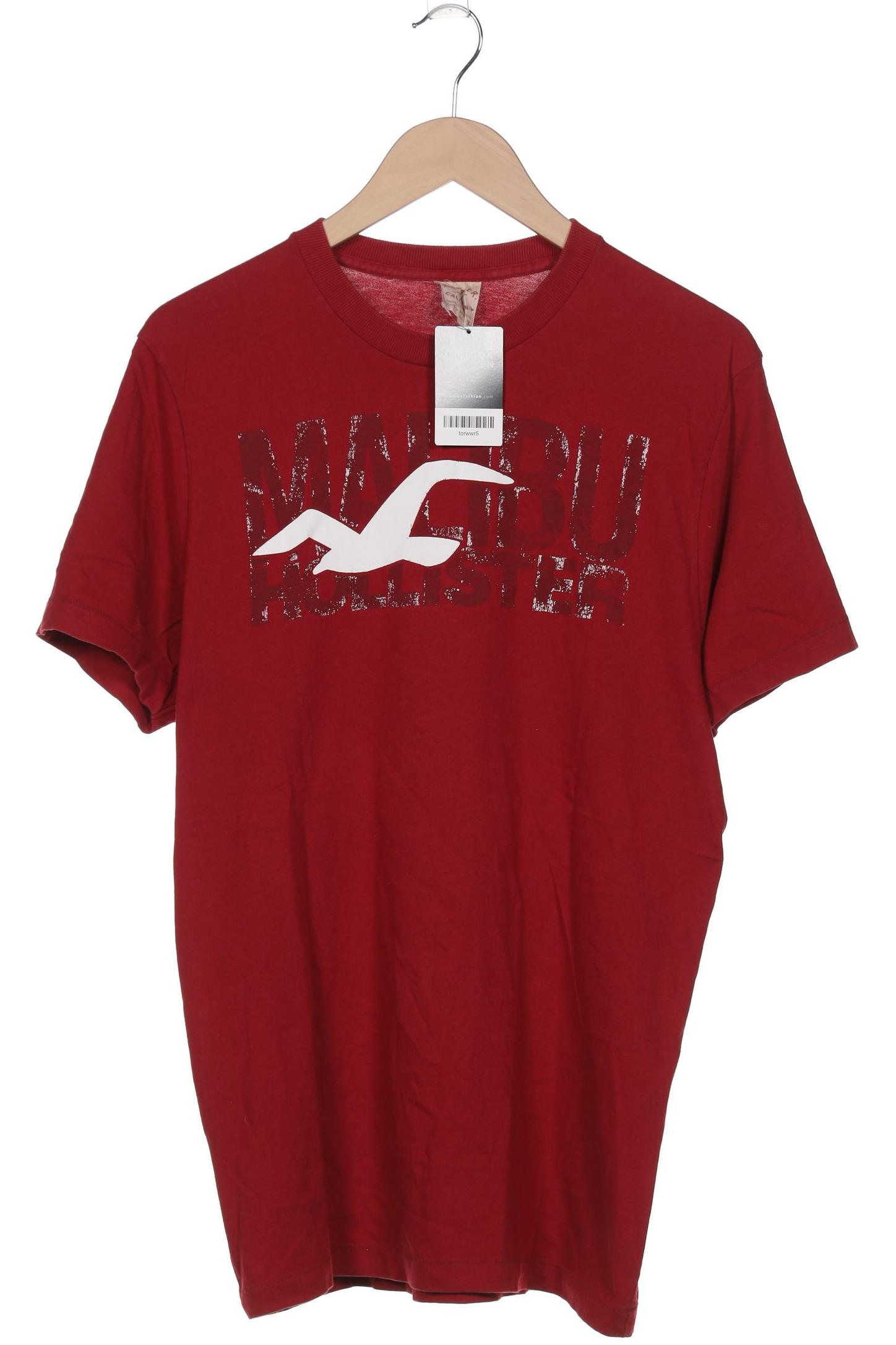 

Hollister Herren T-Shirt, bordeaux, Gr. 54