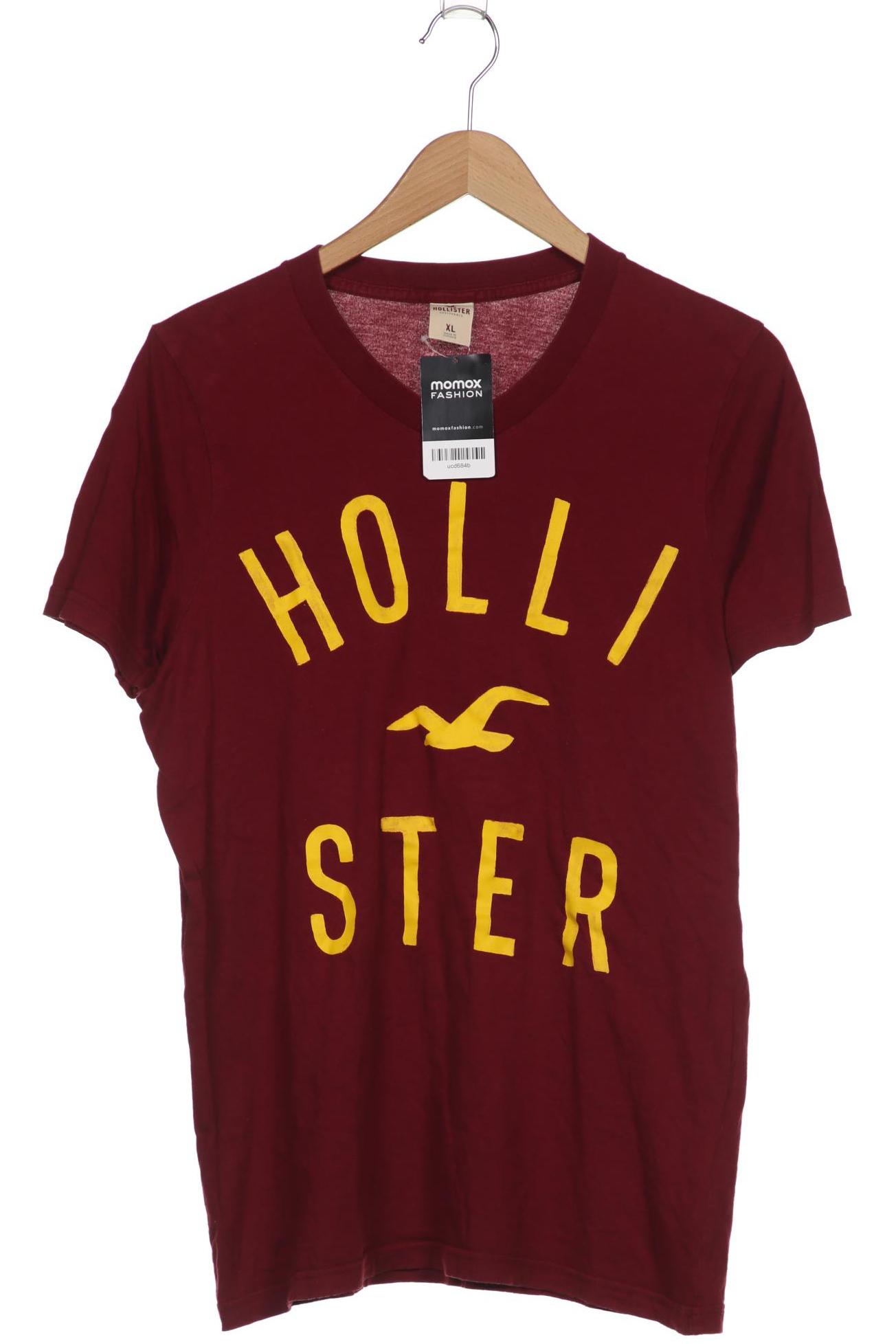 

Hollister Herren T-Shirt, bordeaux, Gr. 54