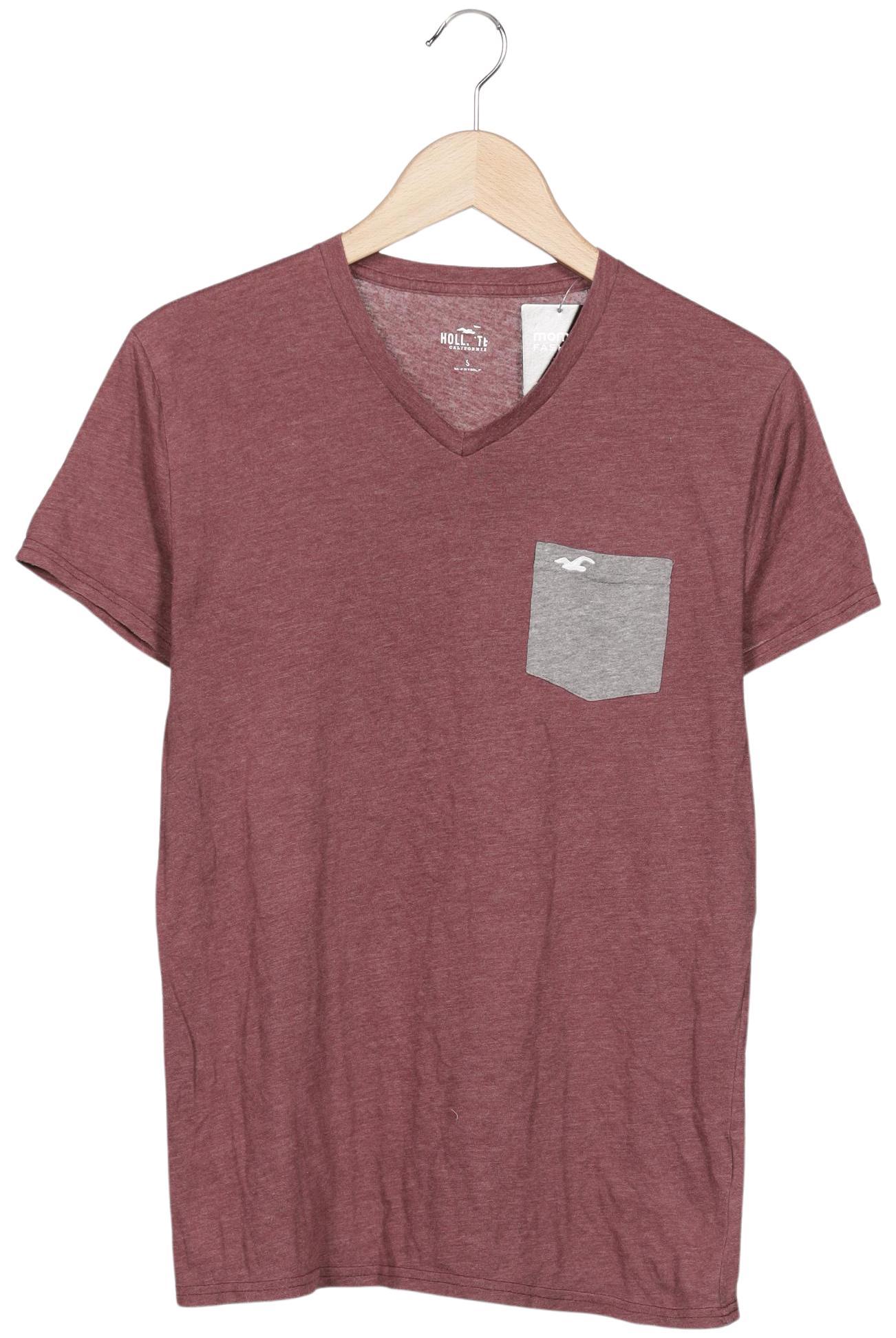 

Hollister Herren T-Shirt, bordeaux, Gr. 46
