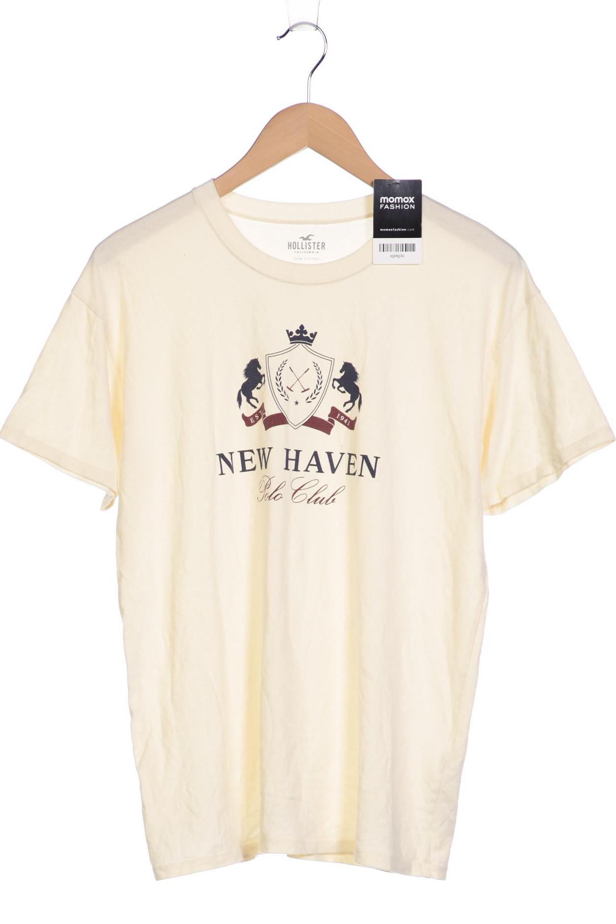 

Hollister Herren T-Shirt, cremeweiß, Gr. 46