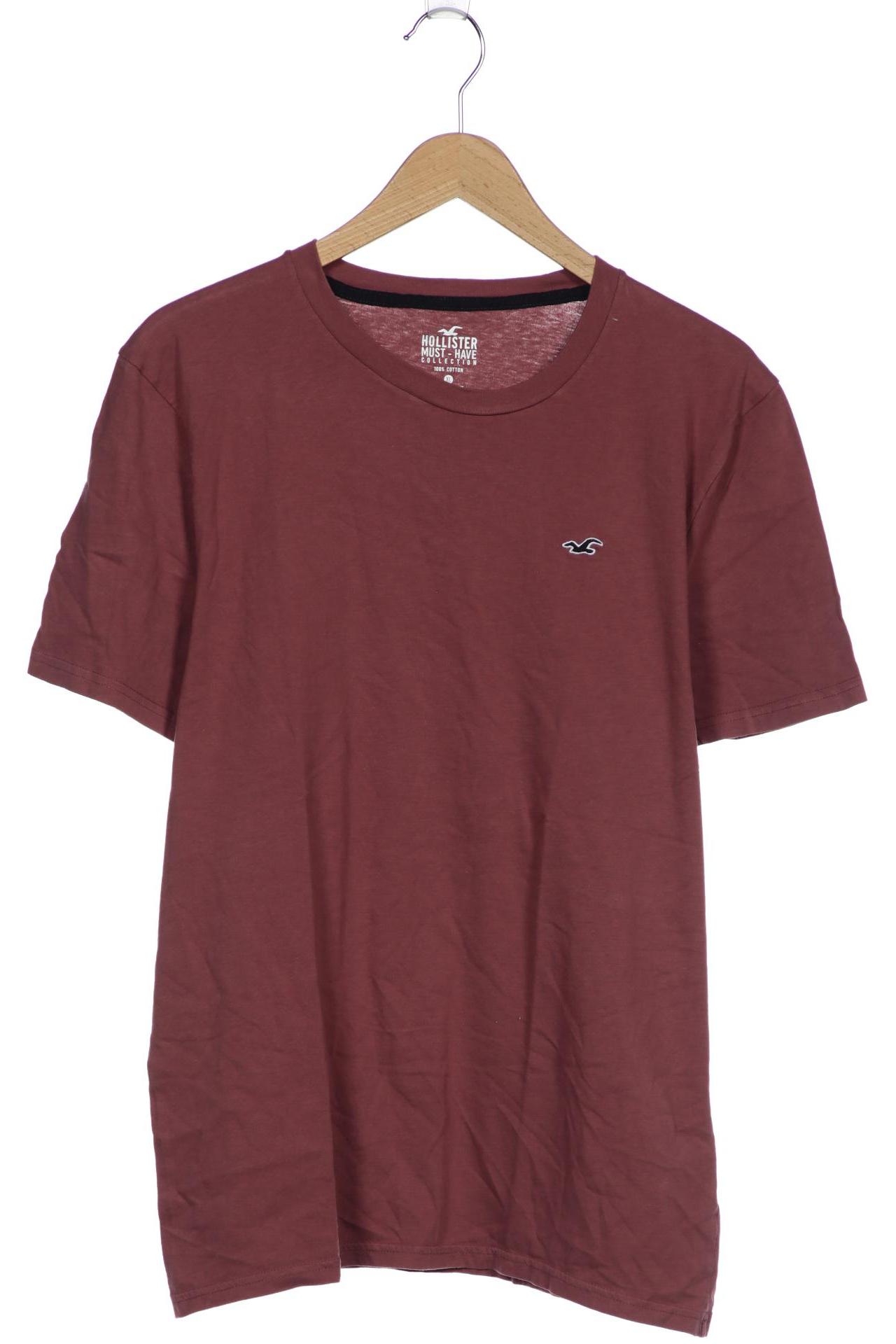 

Hollister Herren T-Shirt, bordeaux, Gr. 54