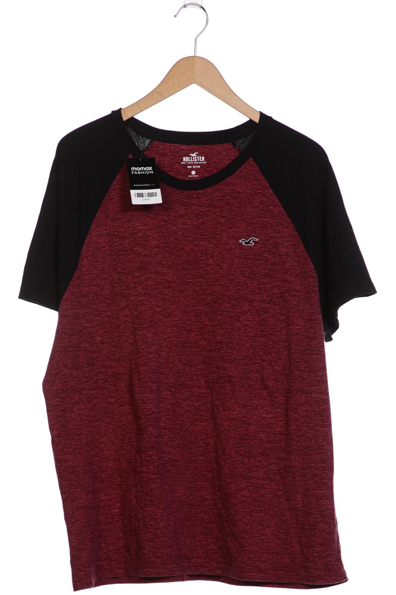 

Hollister Herren T-Shirt, bordeaux, Gr. 56