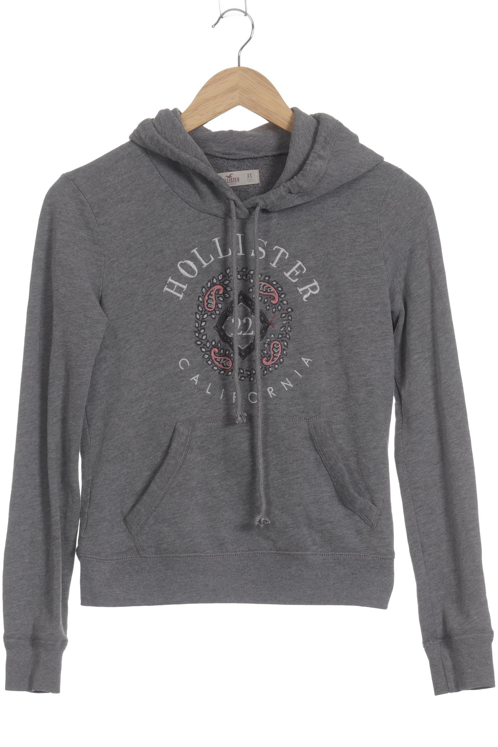 

Hollister Damen Kapuzenpullover, grau, Gr.
