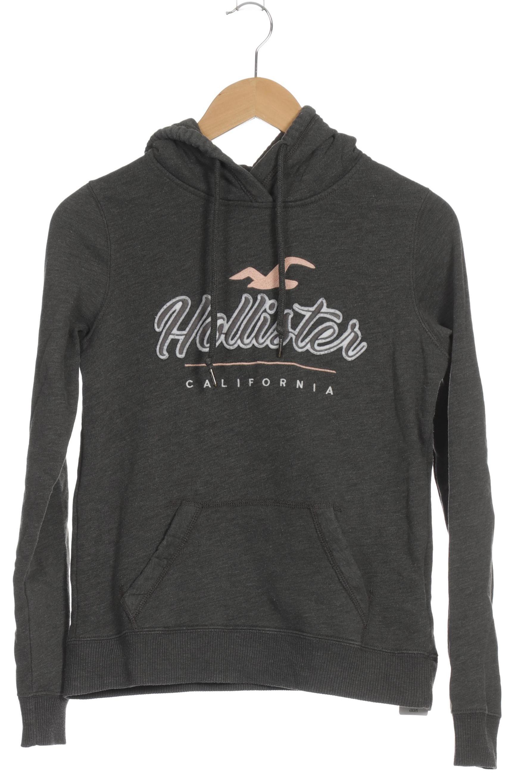 

Hollister Damen Kapuzenpullover, grau, Gr.