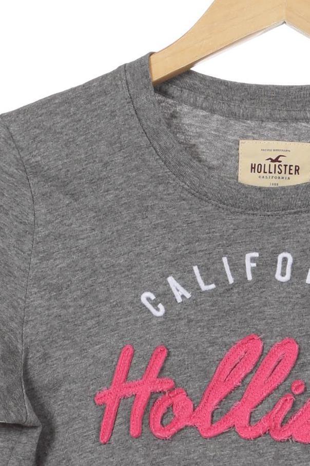Thumbnail - Hollister Mädchen T-Shirt, grau, Gr.