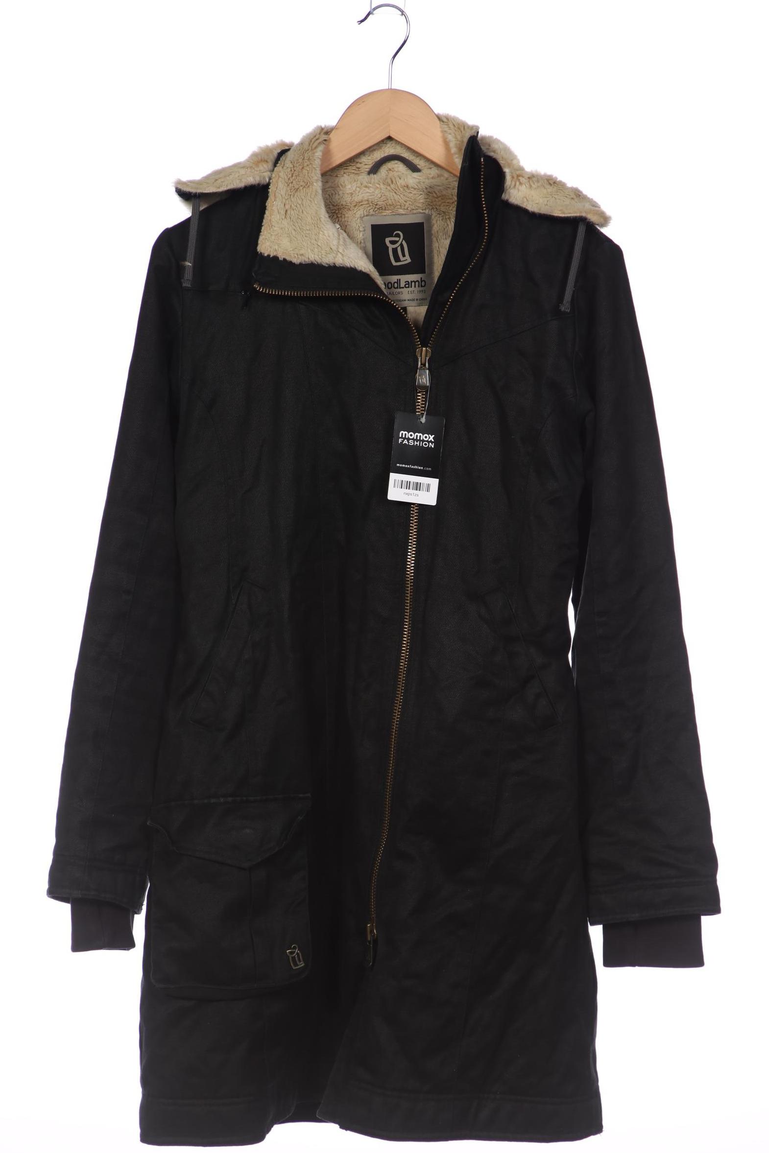 

Hoodlamb Damen Mantel, schwarz, Gr. 38
