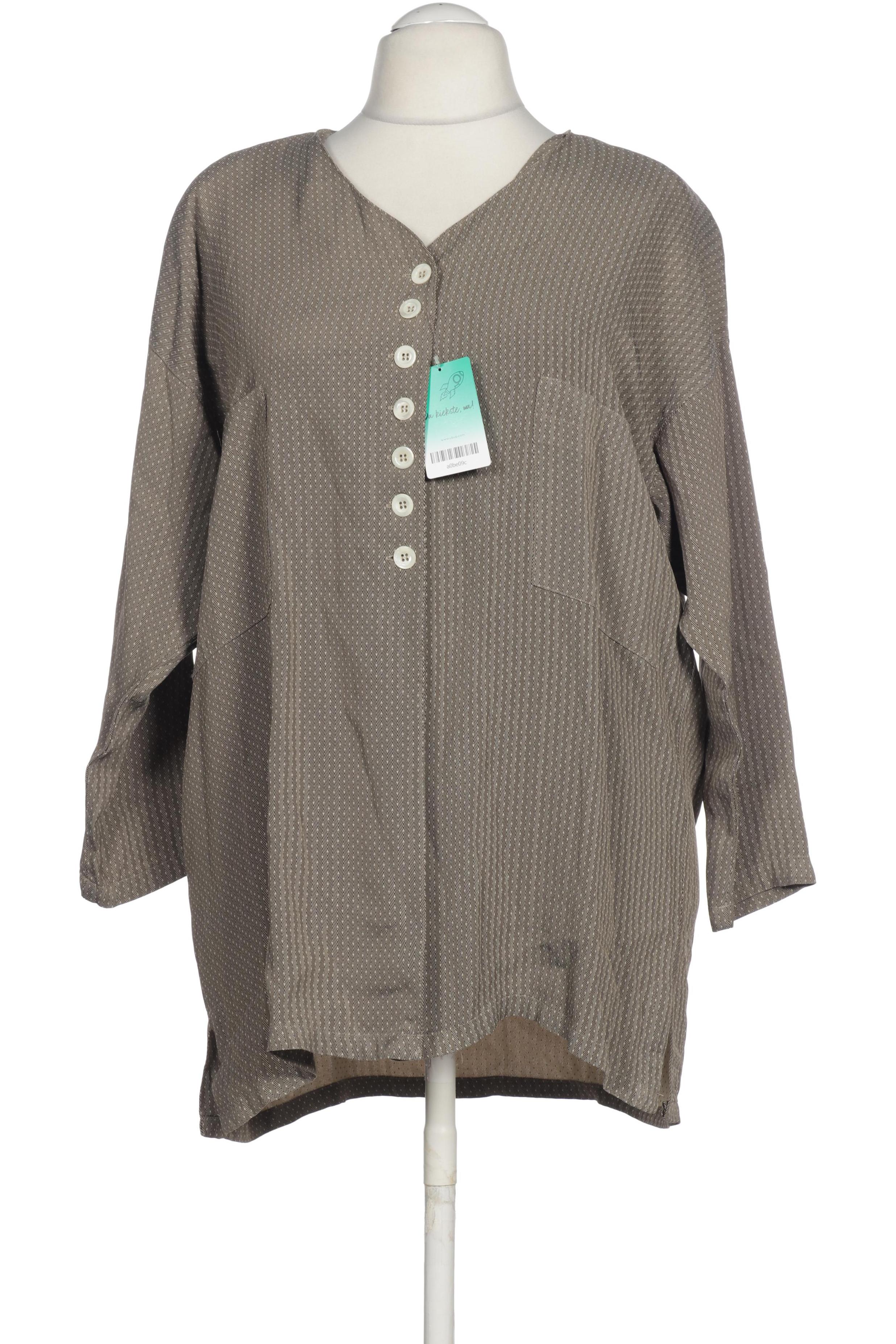 

Hopsack Damen Bluse, grün, Gr. 52