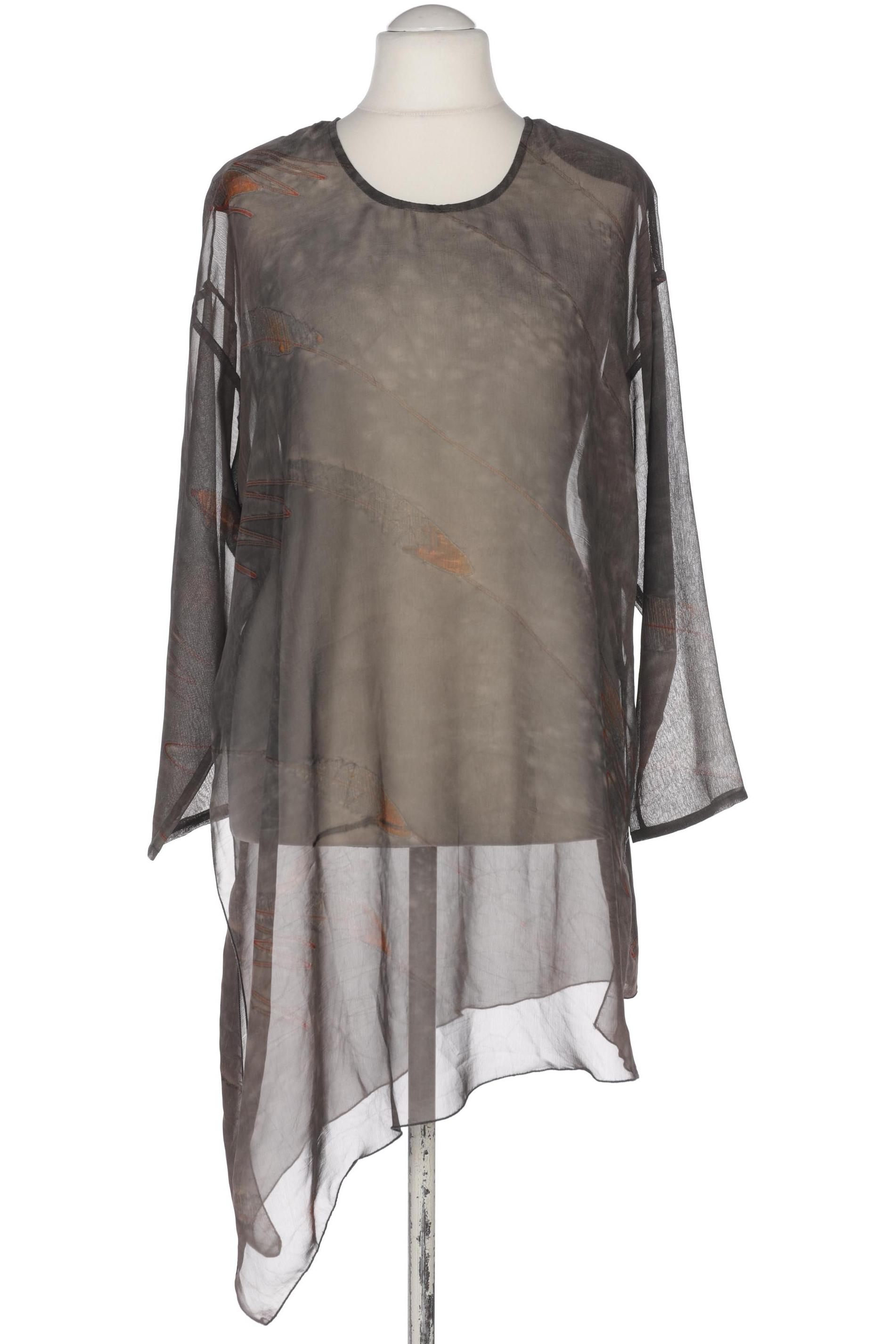 

Hopsack Damen Bluse, grau, Gr. 52